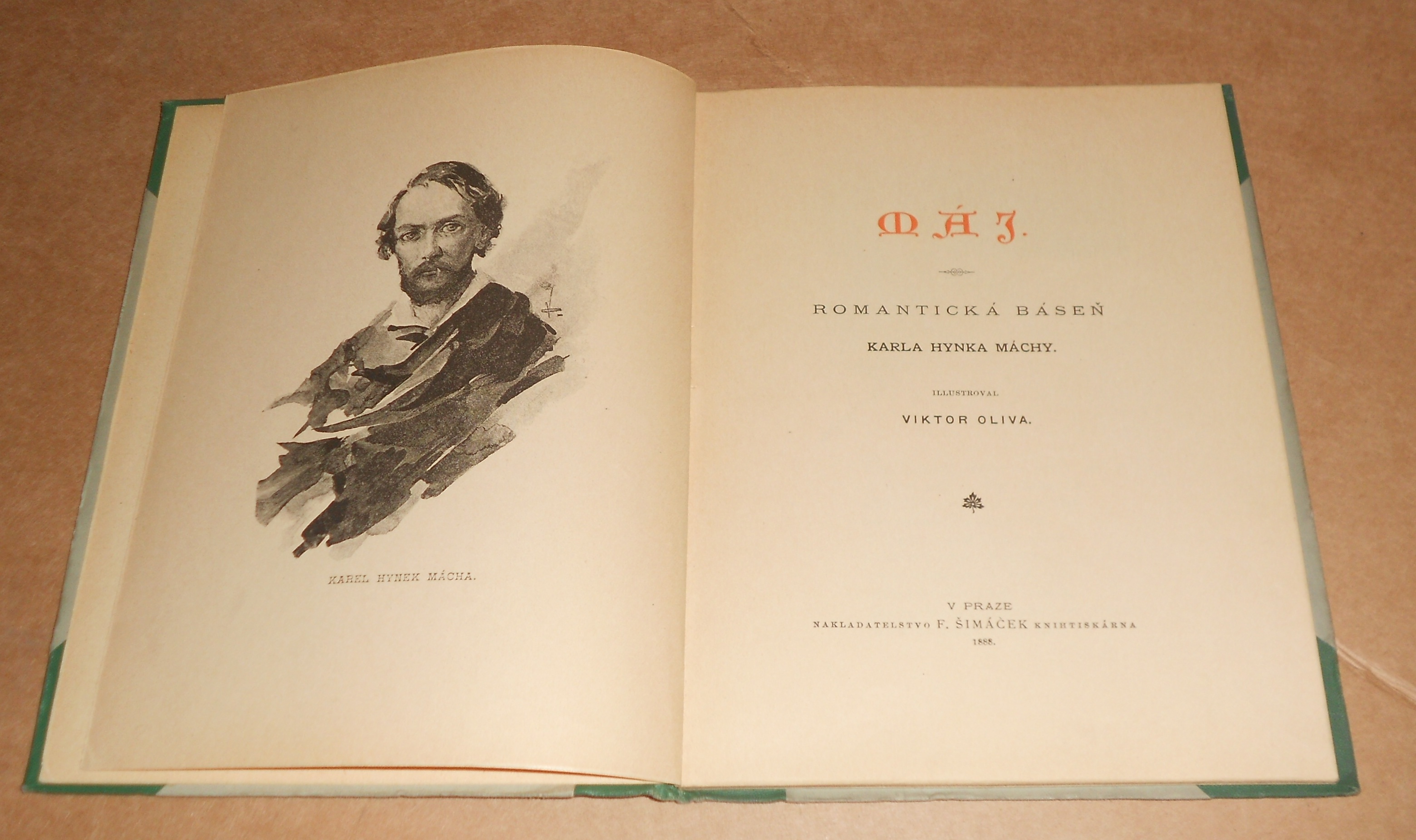 Karel Hynek Mácha: Máj 1888, ilustrace Viktor Oliva
