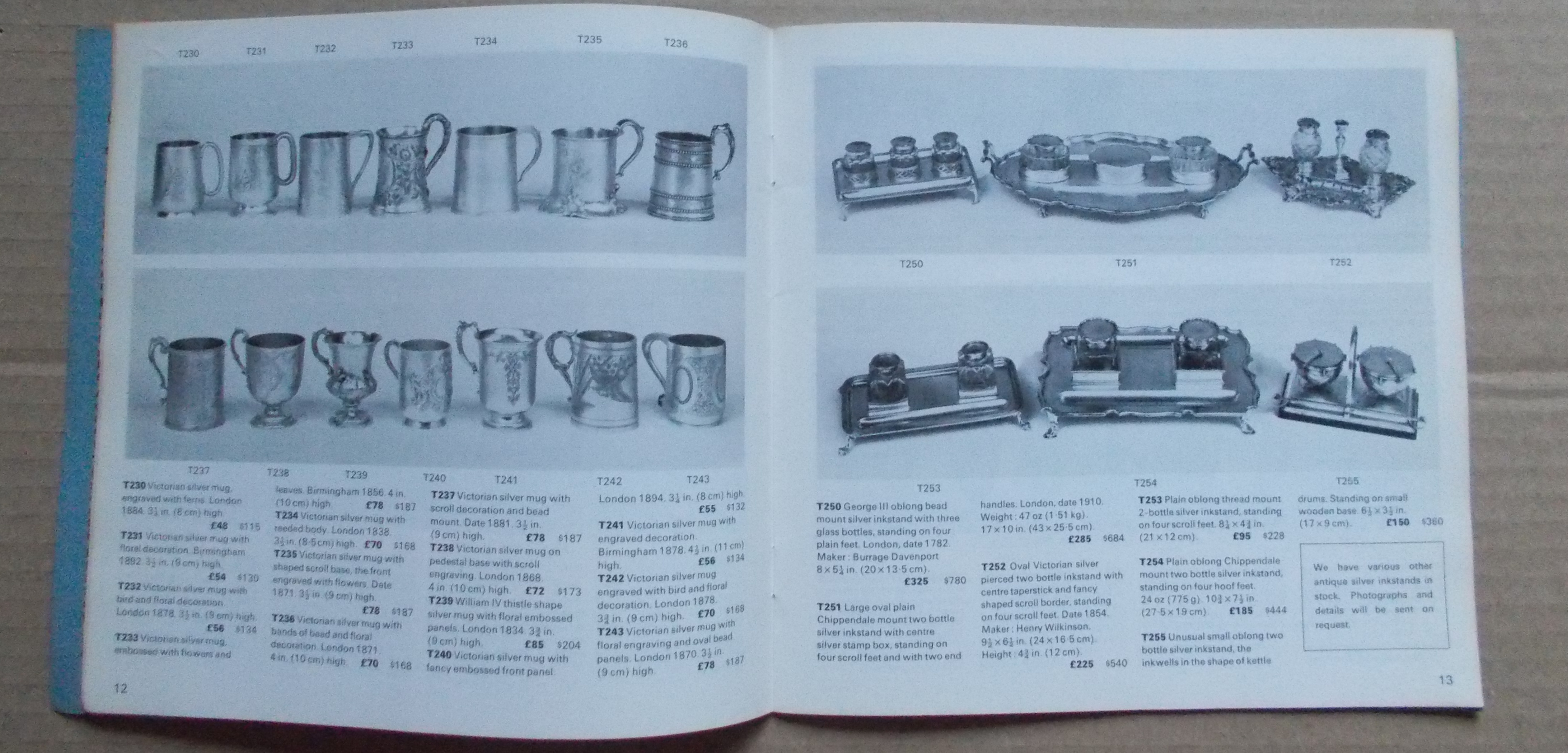 auknční katalog Fine Silver 1975