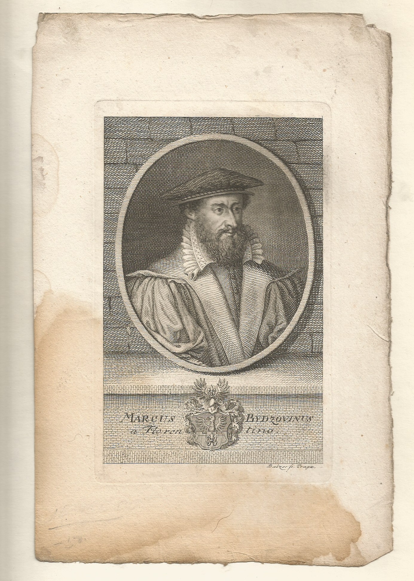 Johann Georg Balzer: Marcus Bydzovinus a Florentino