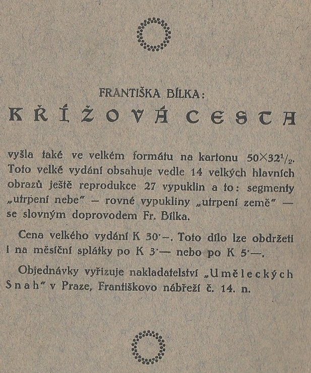 František Bílek: Křížová cesta