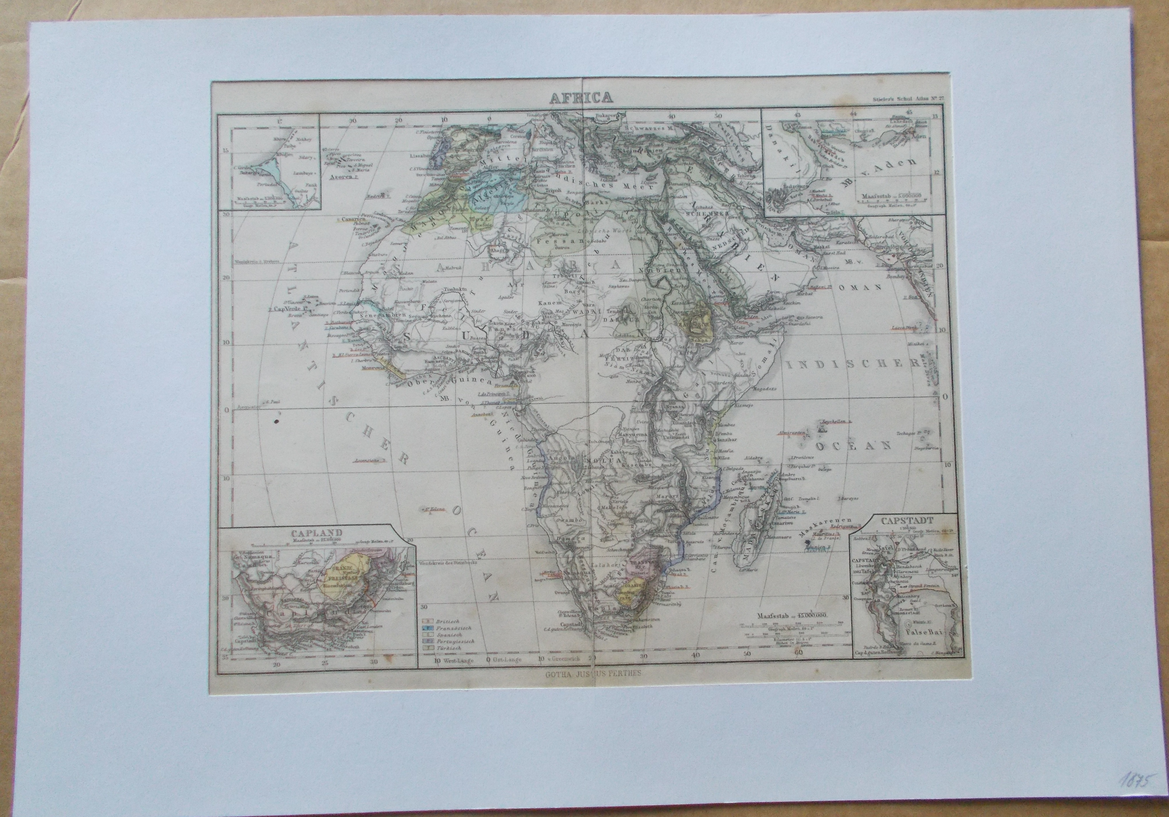 mapa Africa; Afrika