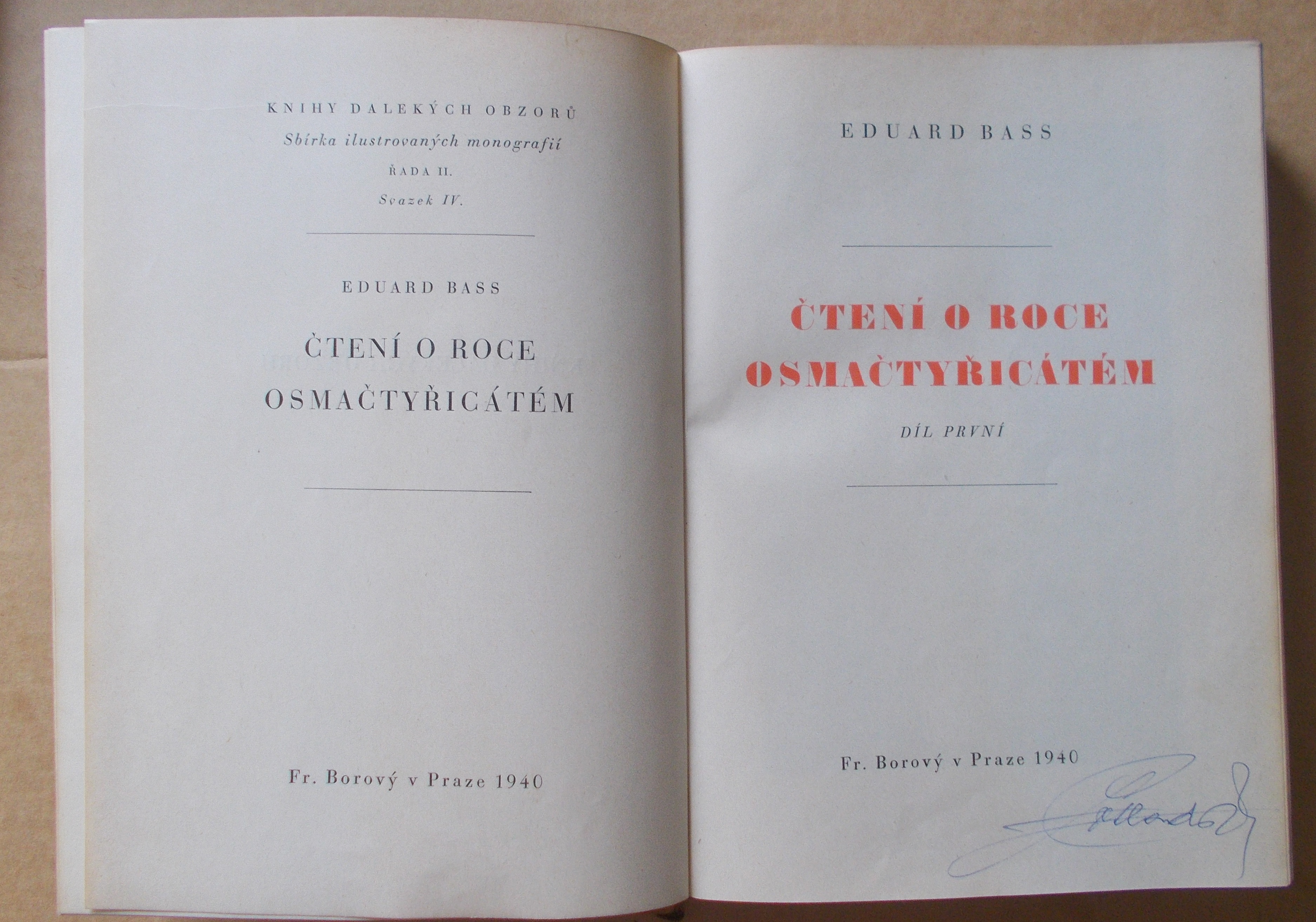 Eduard Bass: Čtení o roce osmačtyřicátém