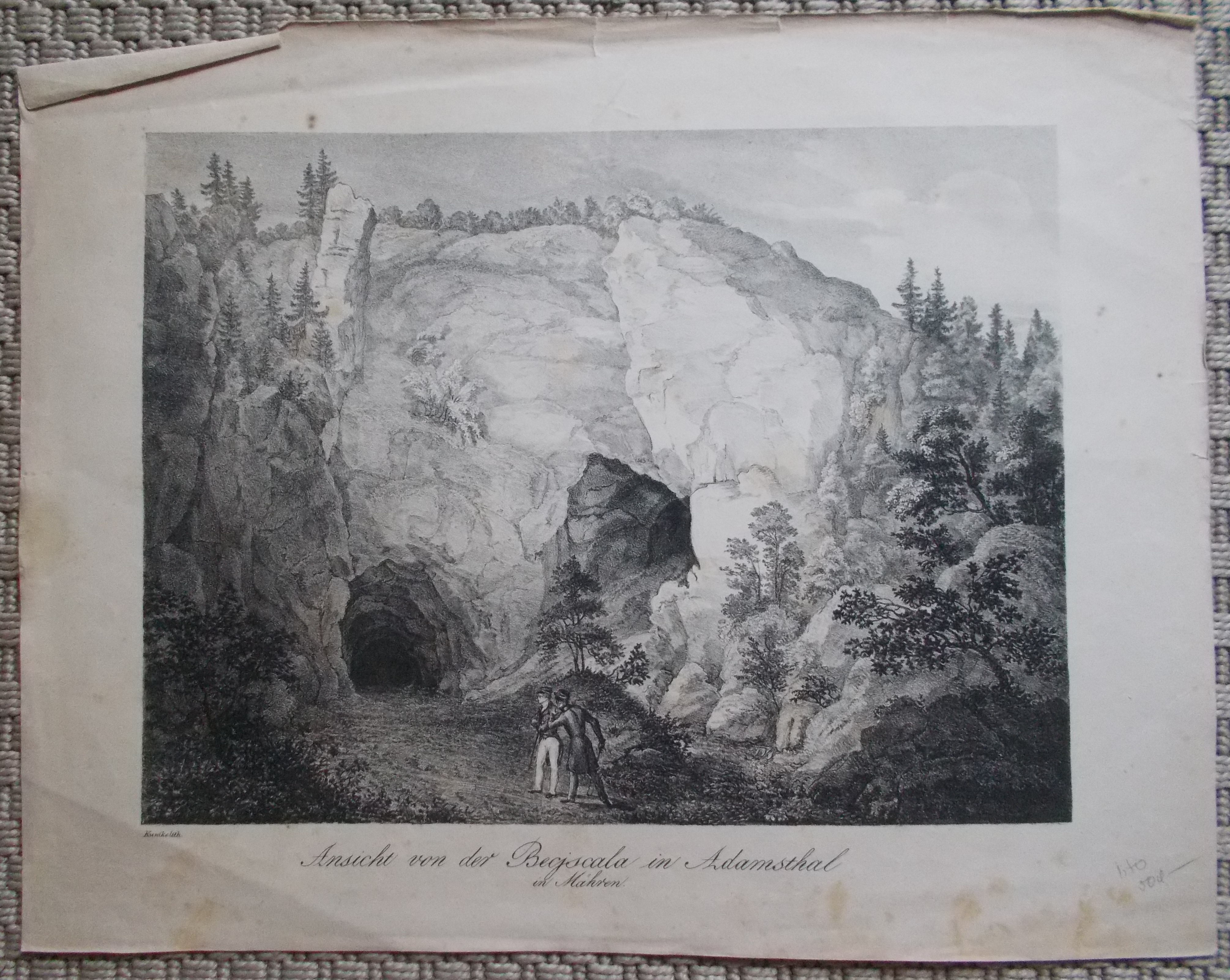 Kunike: Ansicht von der Begiscala in Adamsthal in Mären