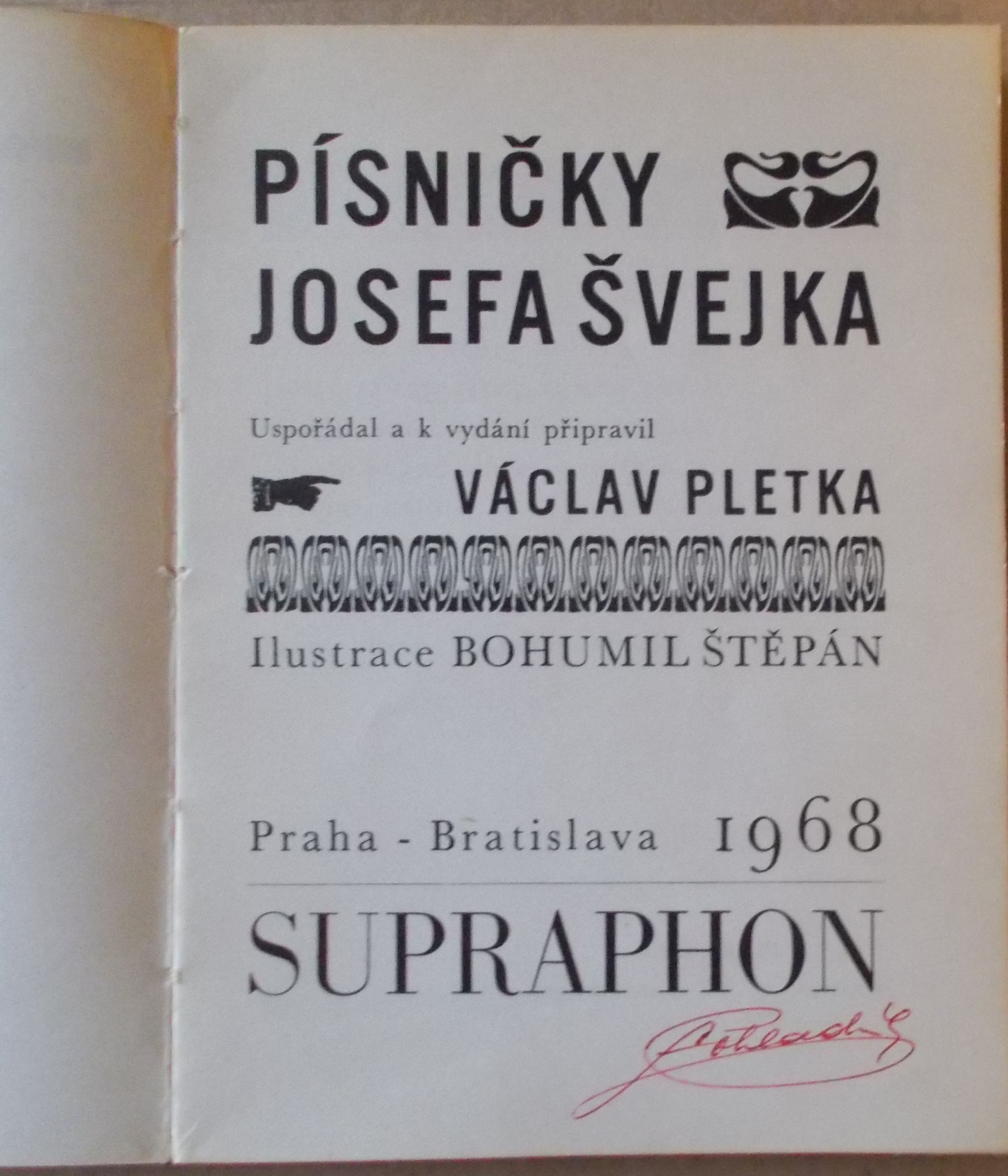 Václav Pletka: Písničky Josefa Švejka