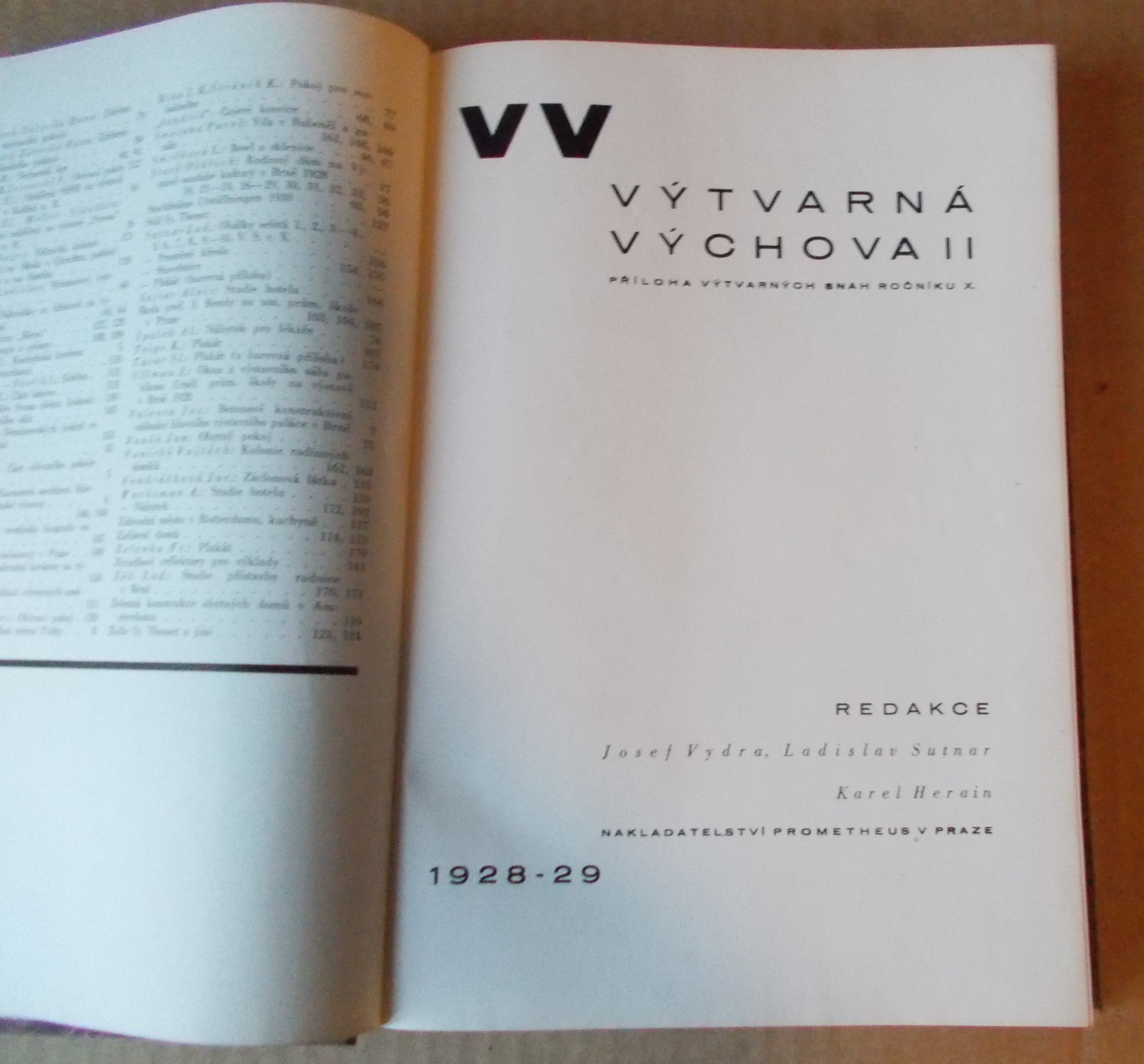 K. Herain, L. Sutnar, J. Vydra, J. Jindra: Výtvarné snahy roč. X.