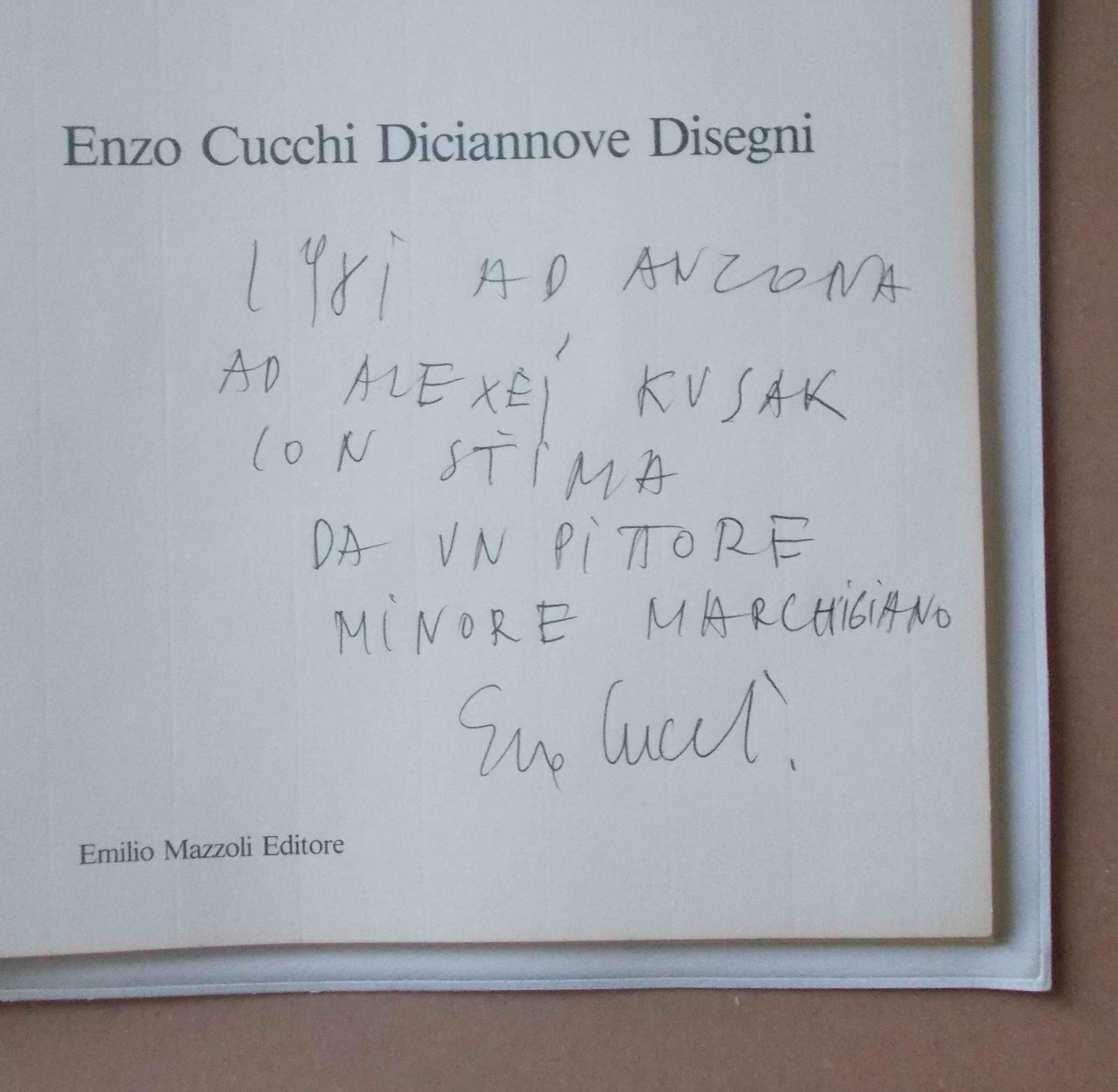 Enzo Cucchi: Diciannove Disegni