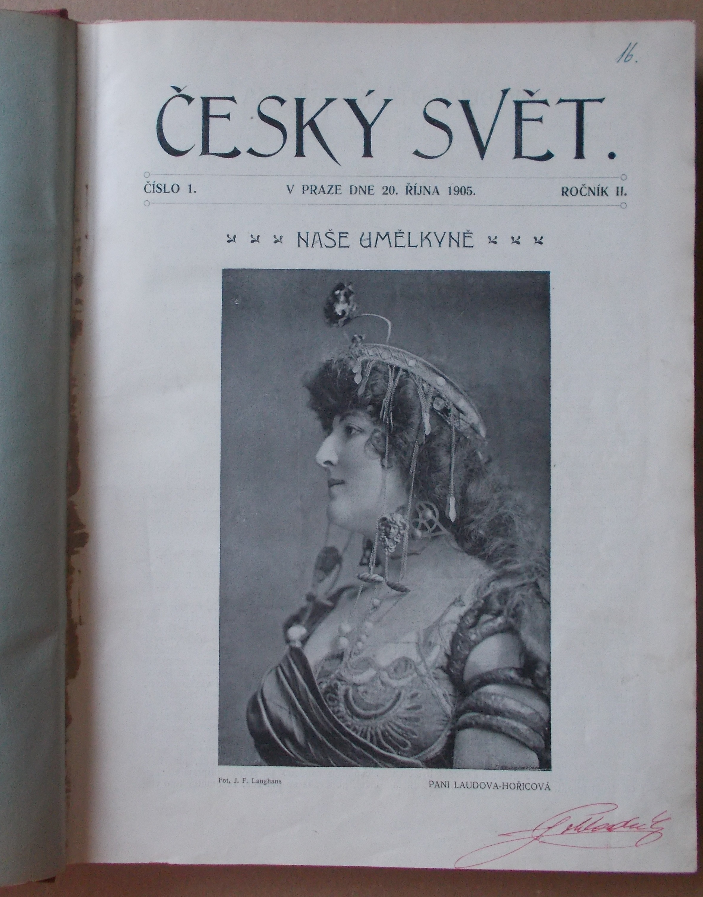 Český svět roč. II. čísla 1-18 (říjen 1905- červen 1906)