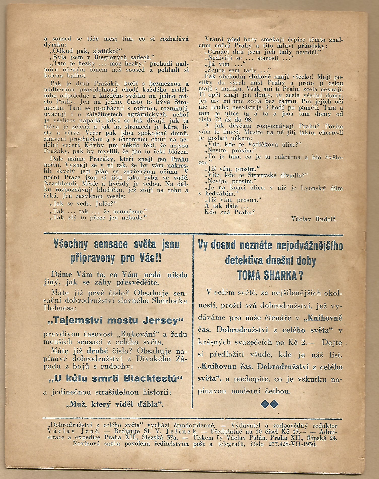 Dobrodružství z celého světa ročník 1.,č. 3.