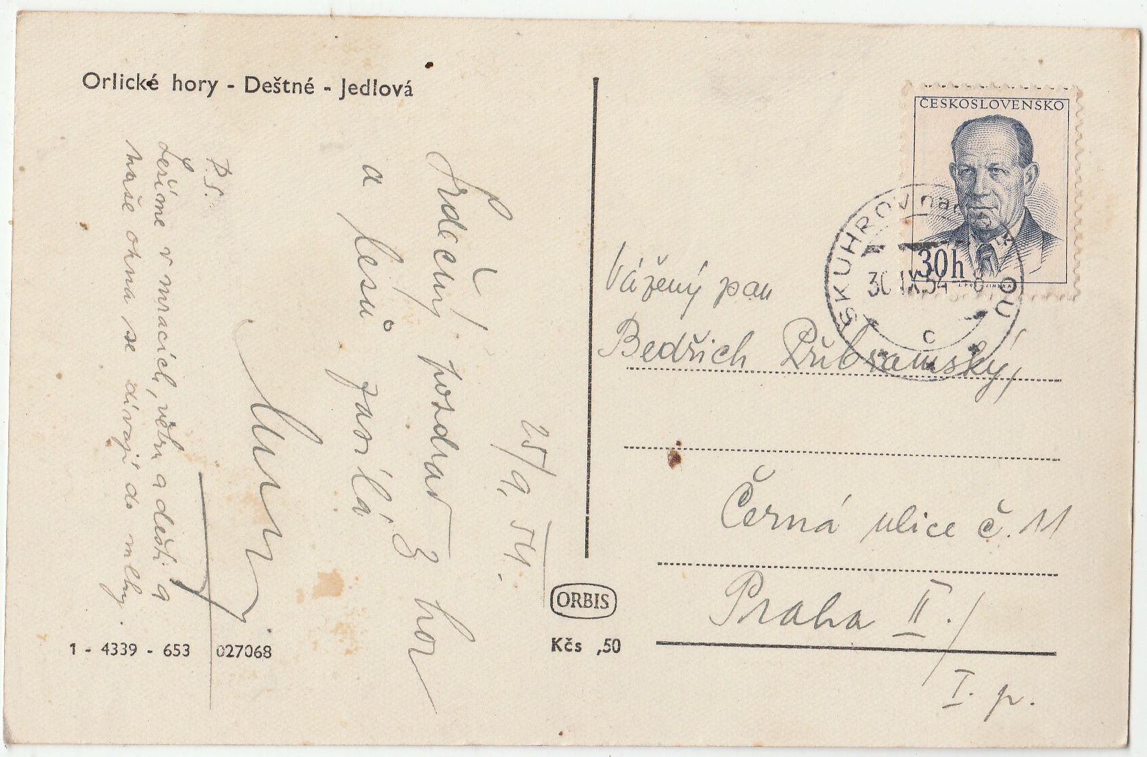 Orlické Hory - Deštne - Jedlová