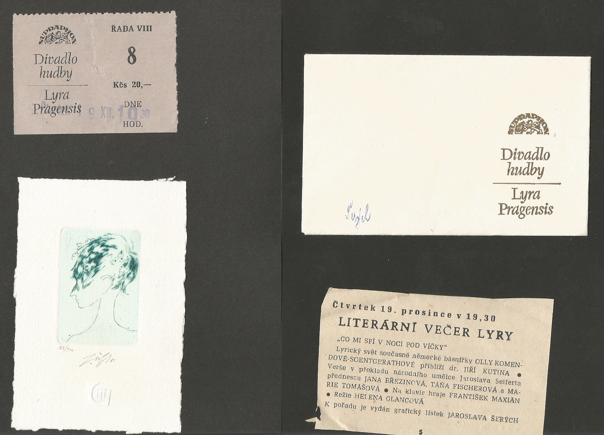 Jaroslav Šerých: Literární večer Lyry 19.12.1985