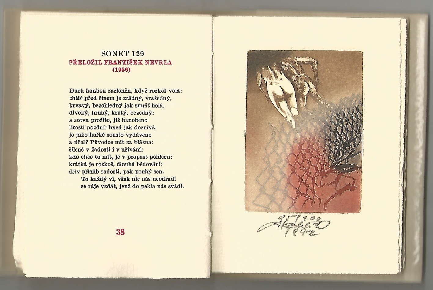 William Shakespeare: Sonety - pův. grafiky Ladislav Kuklík