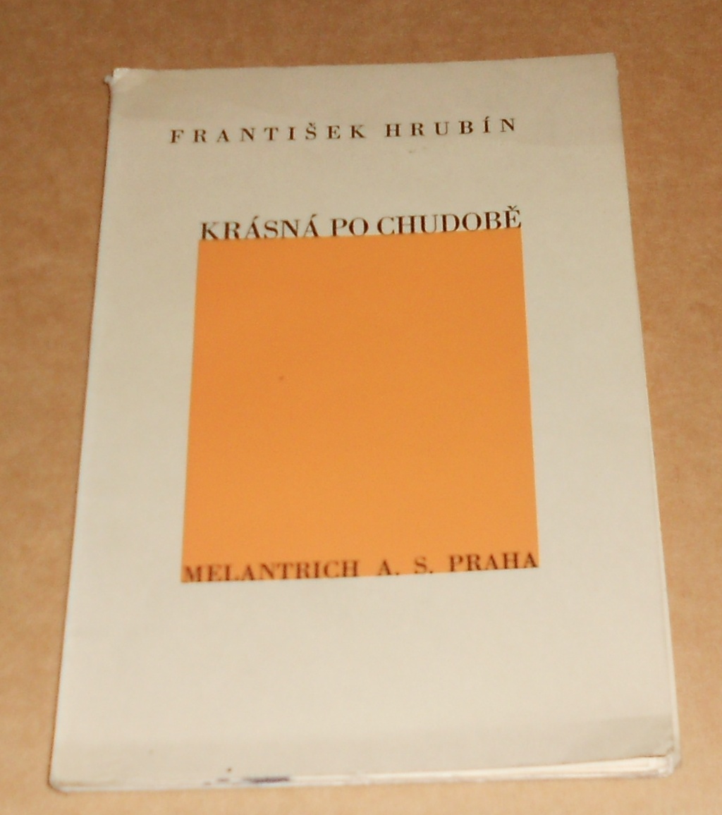 František Hrubín: Krásná po chudobě - věnování s orig. básní autora!