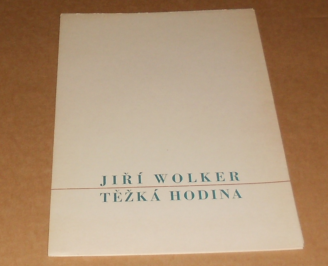 Jiří Wolker, Aljo Beran: Těžká hodina