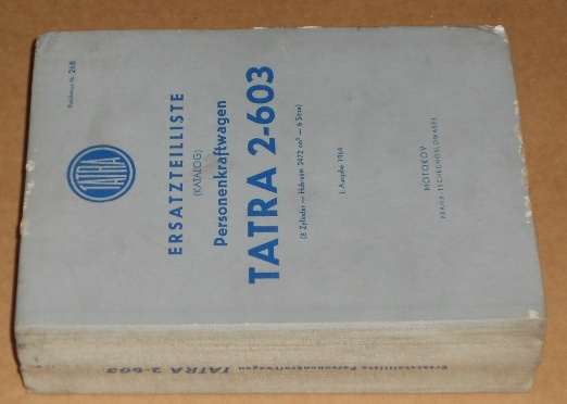 Seznam náhradních dílů Tatra 2-603 /německy/