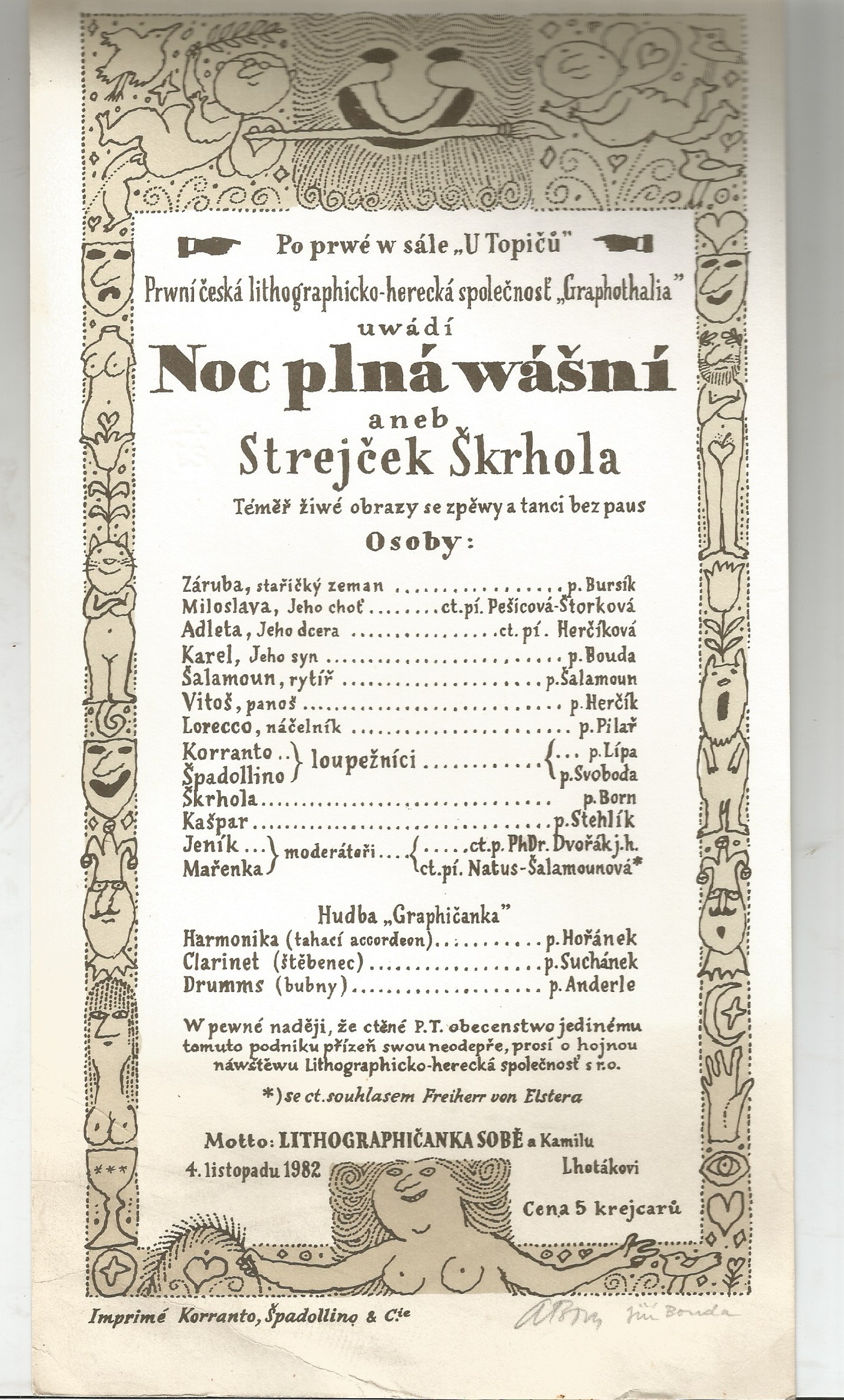 Adolf Born, Jiří Bouda: Noc plná wášní