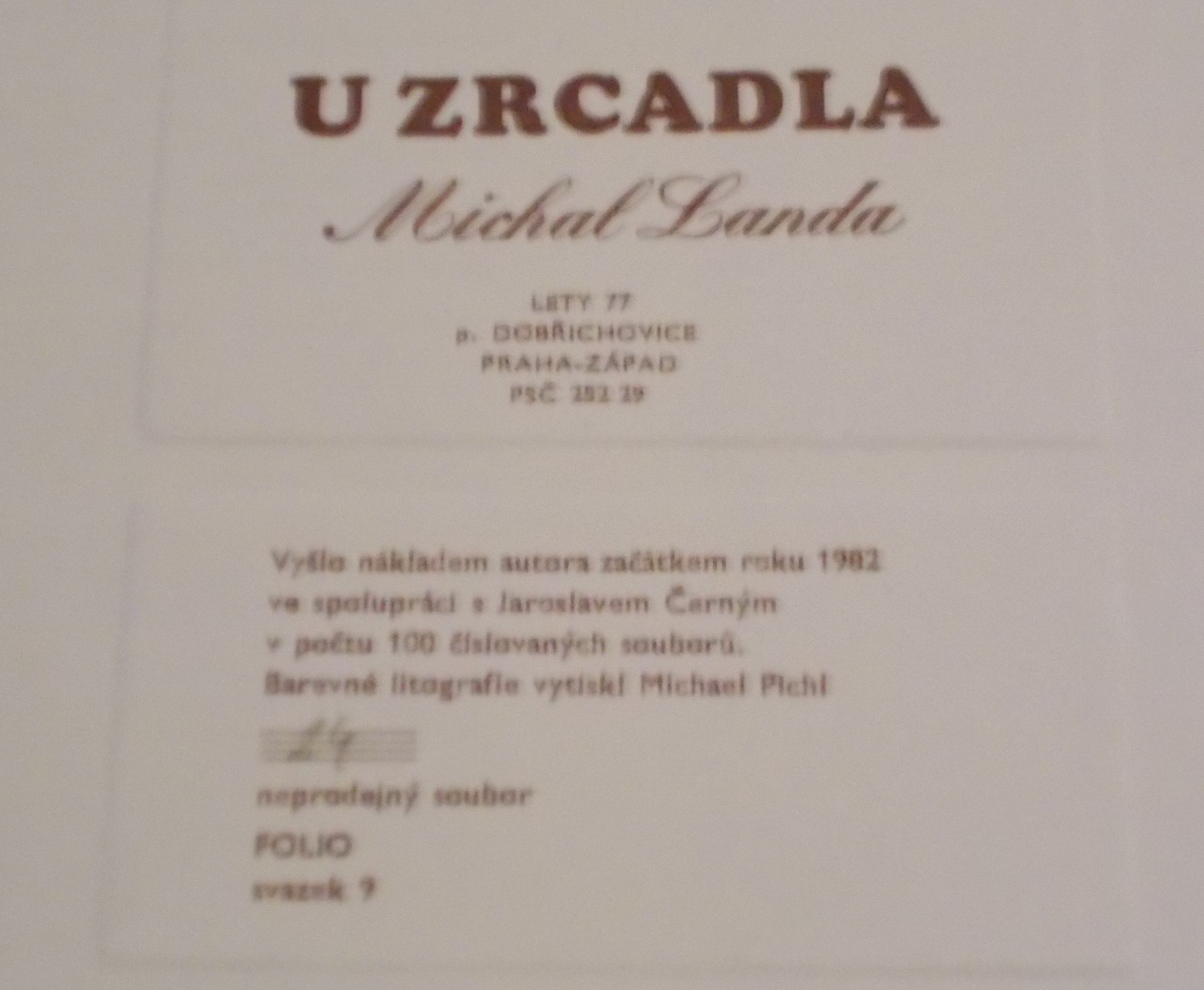 Michal Landa: U zrcadla