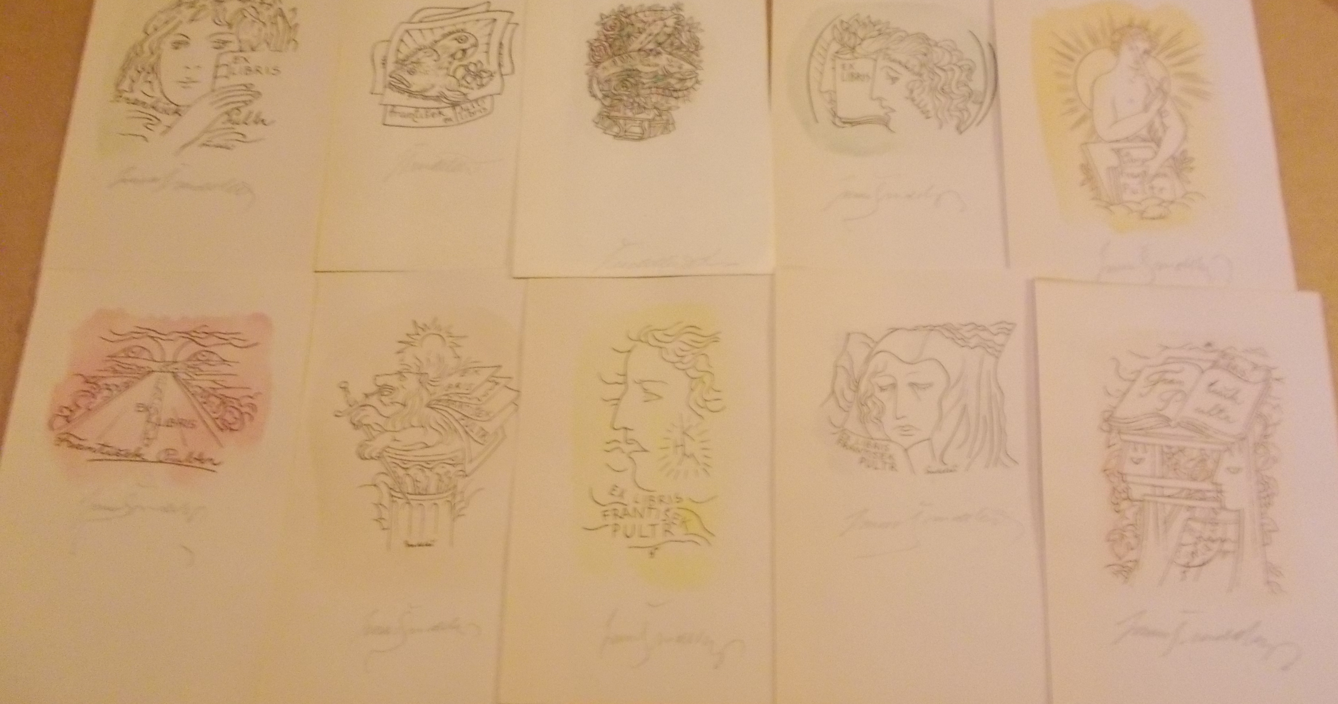 Lumír Šindelář: Deset exlibris pro F.P.