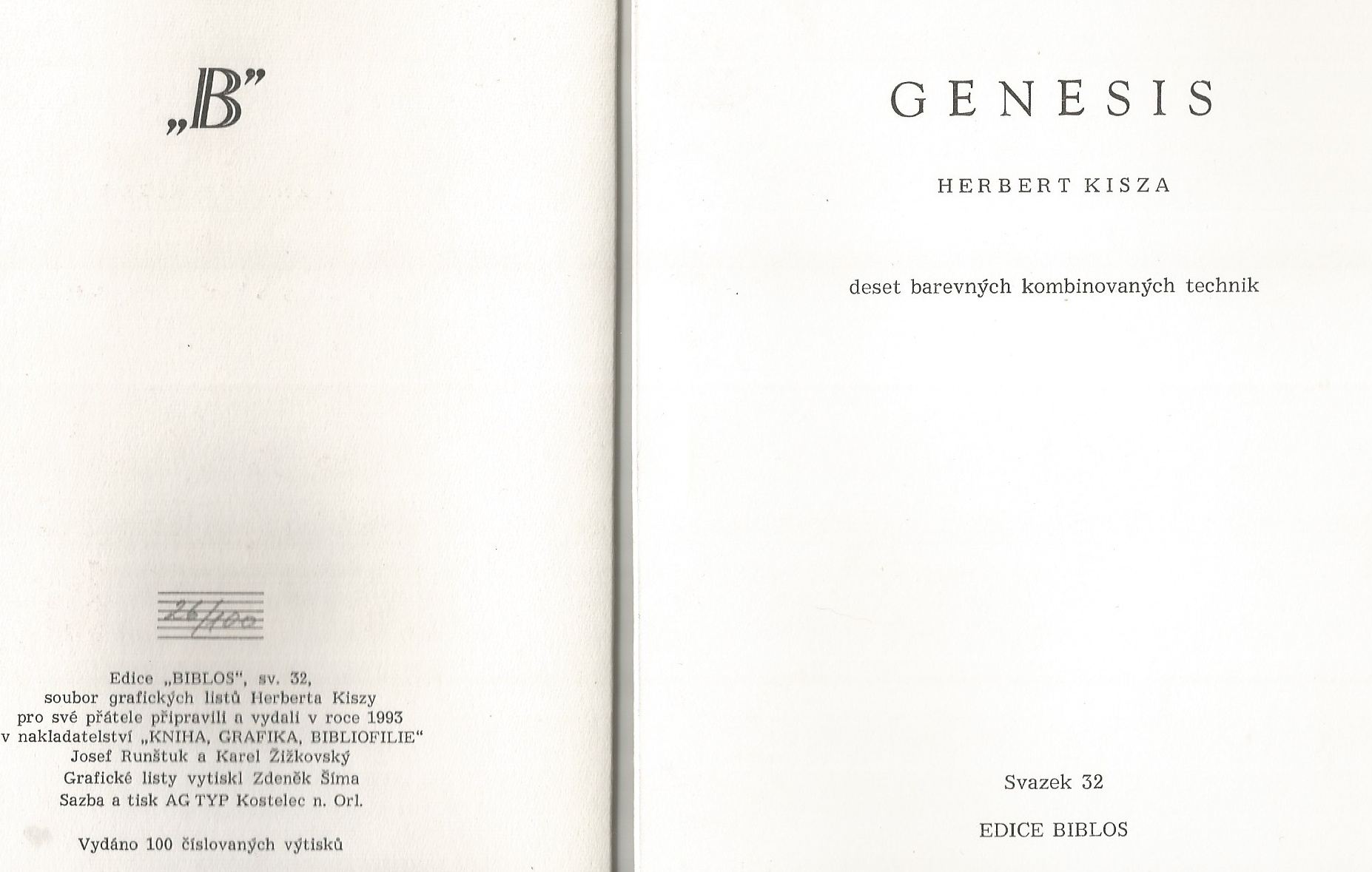 Herbert Kisza: Genesis