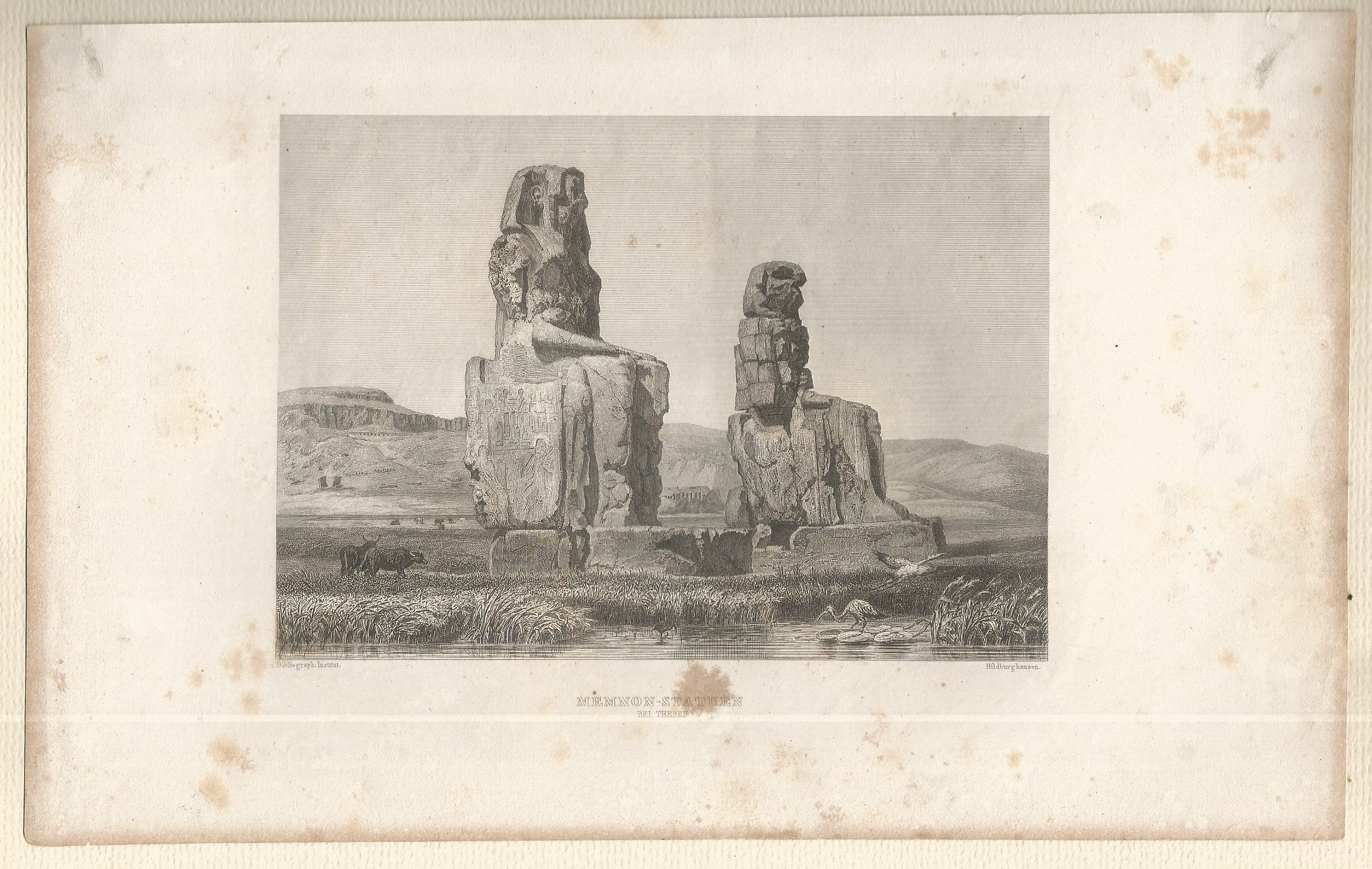 Memnon-Statuen bei Theben