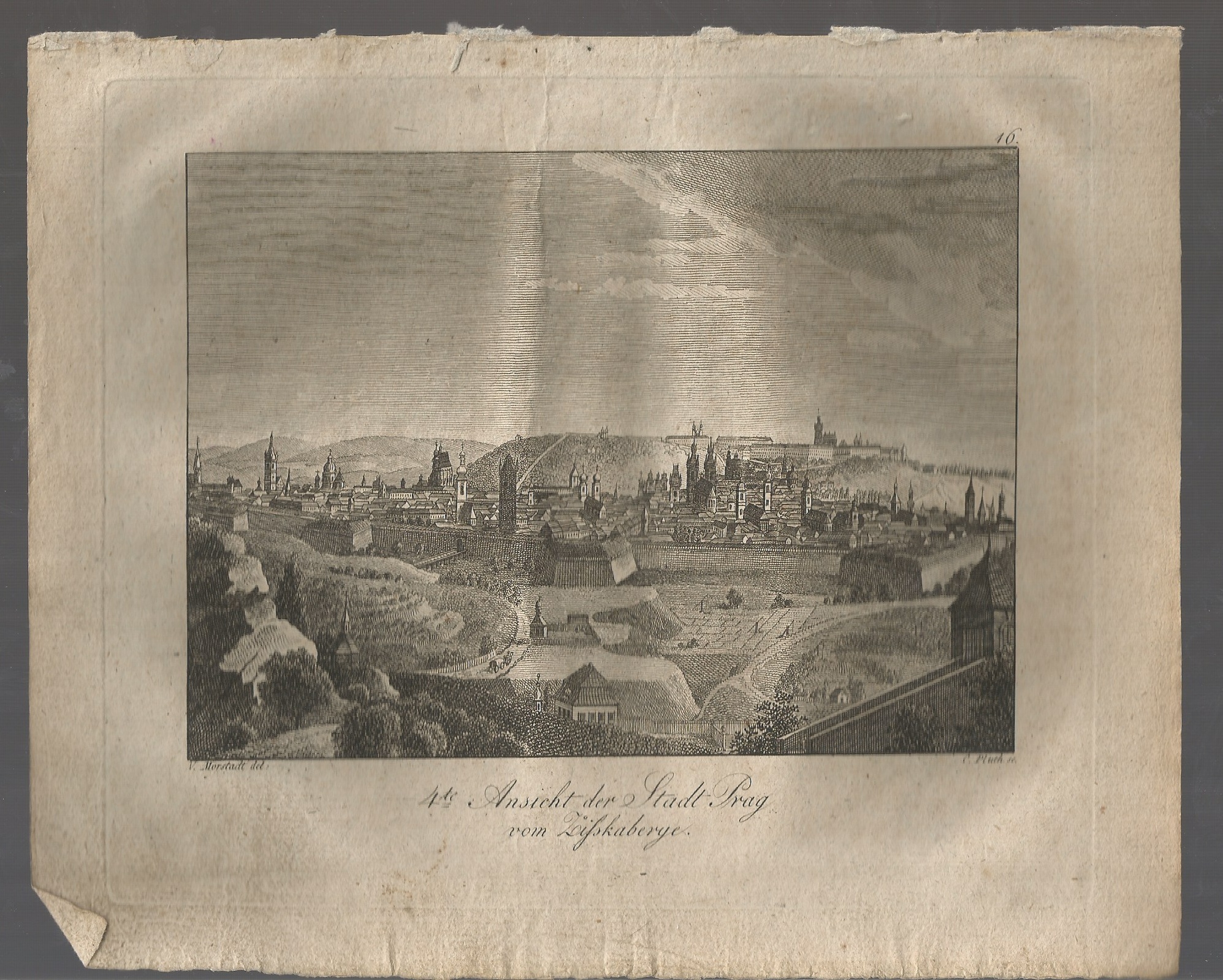 C. Pluth: Ansicht der Stadt Prag