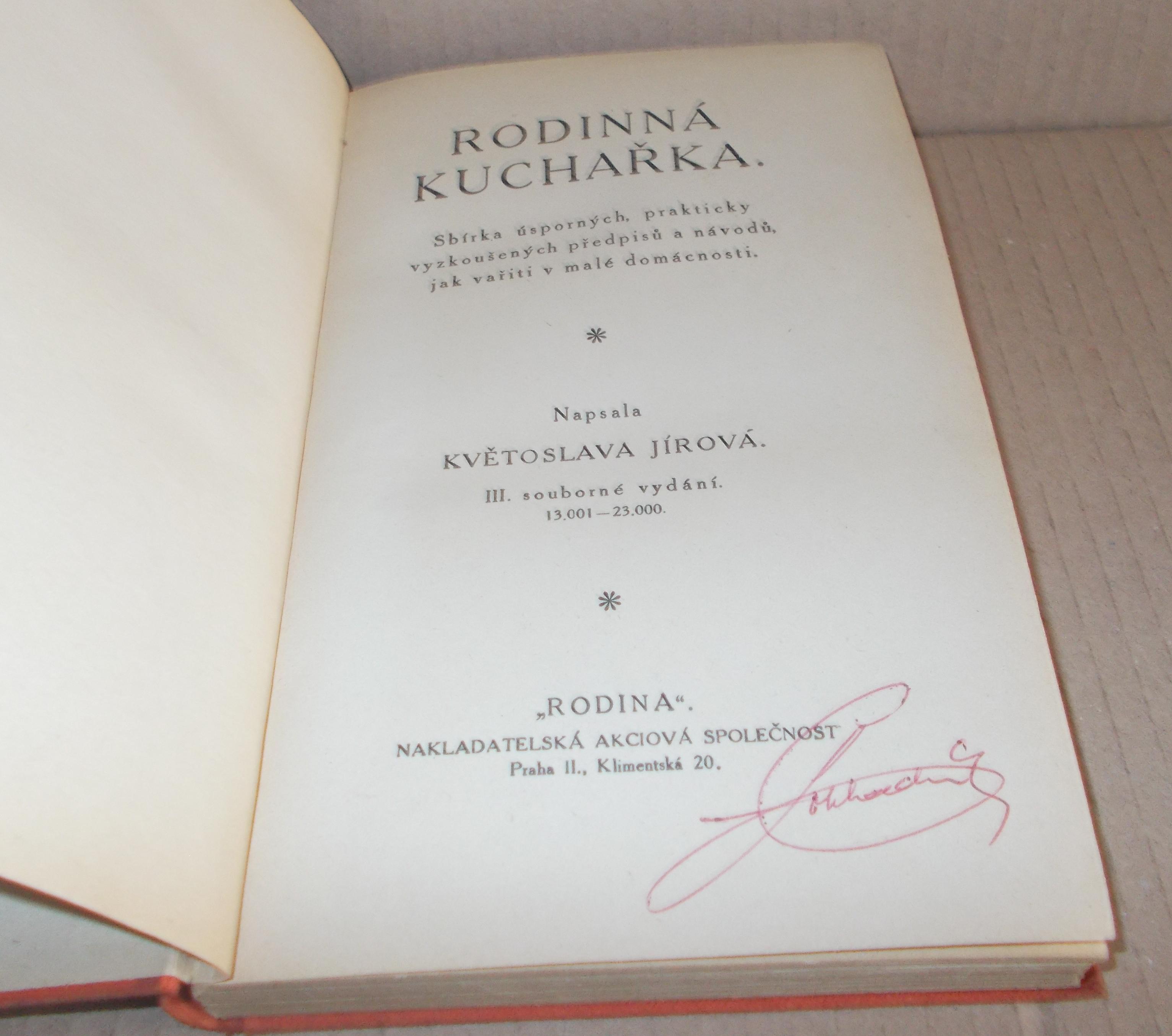 Květoslava Jírová: Rodinná kuchařka