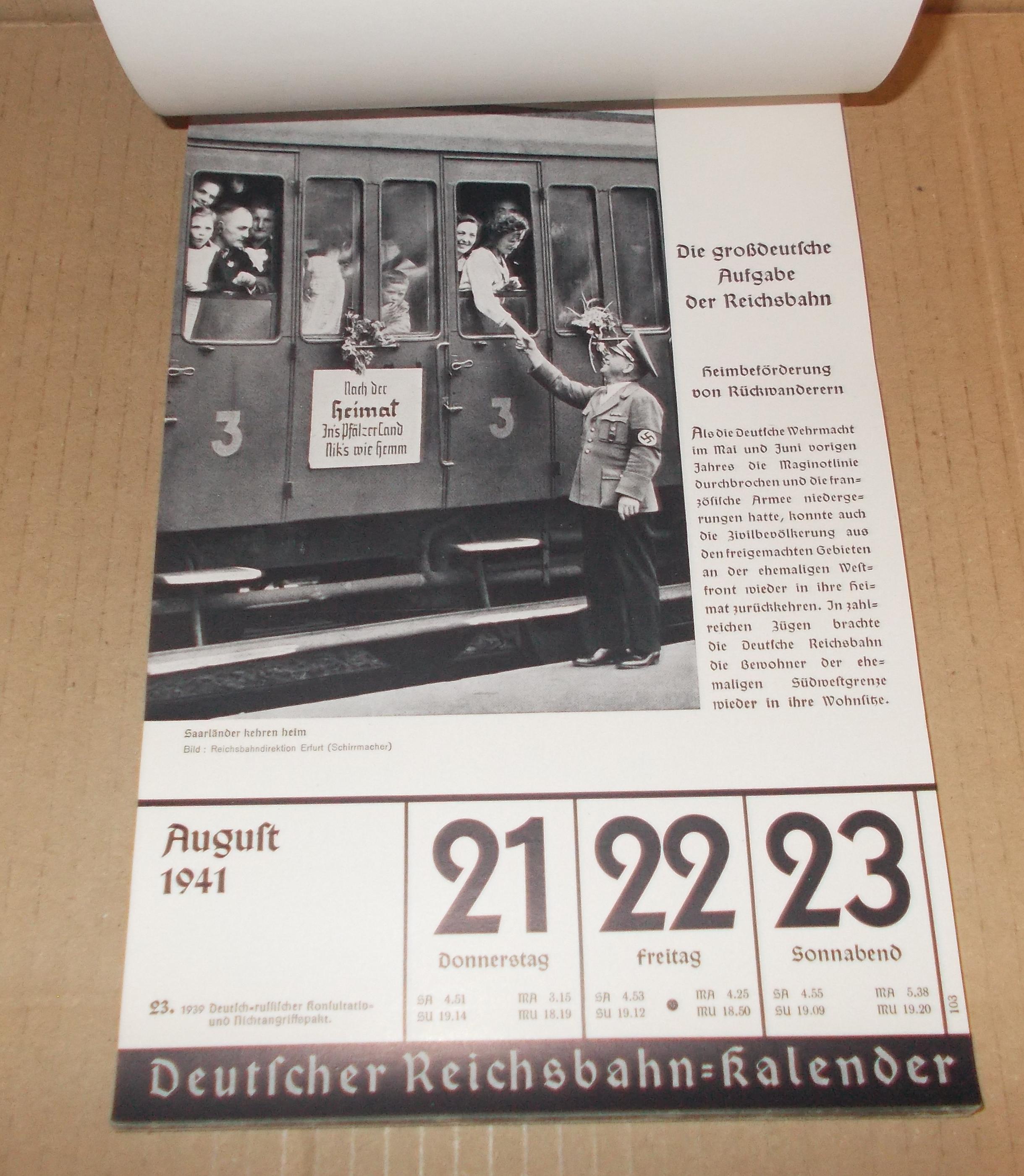 Deutscher Reichsbahn-Kalender 1941
