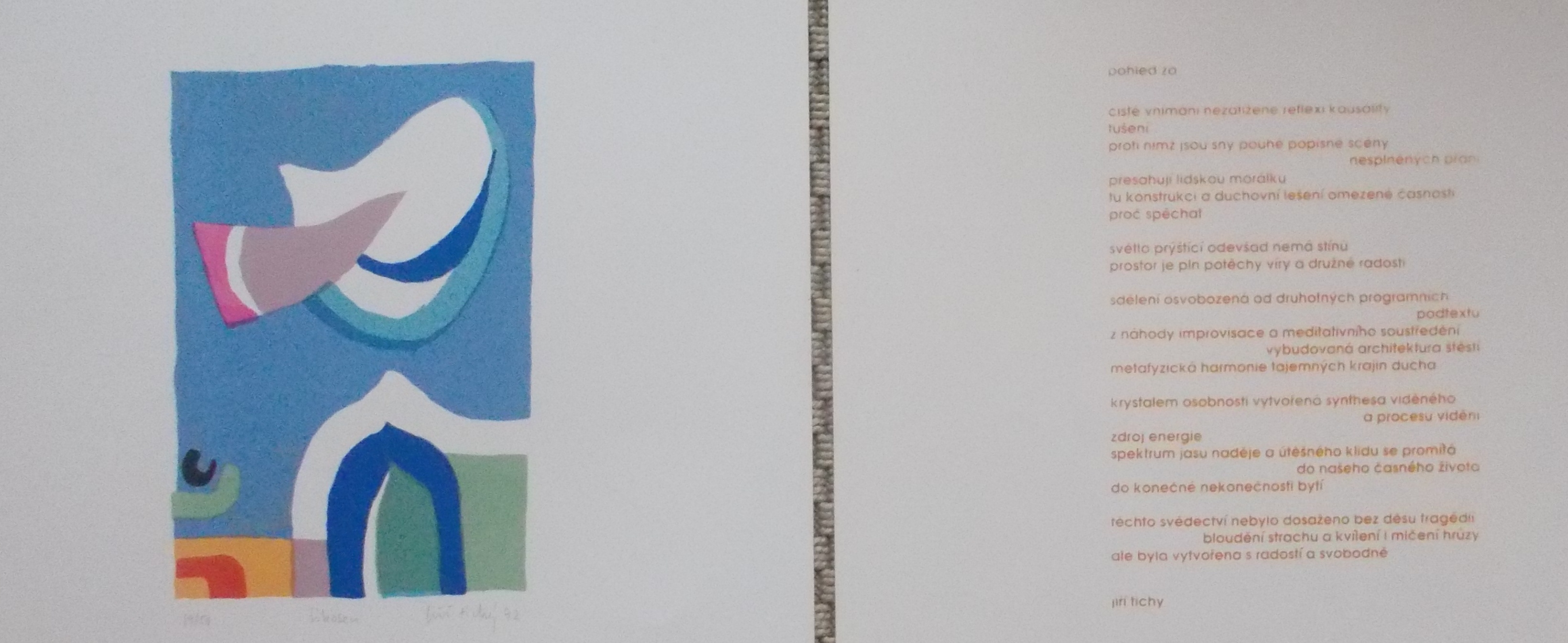 Jiří Tichý - soubor 9 litografií