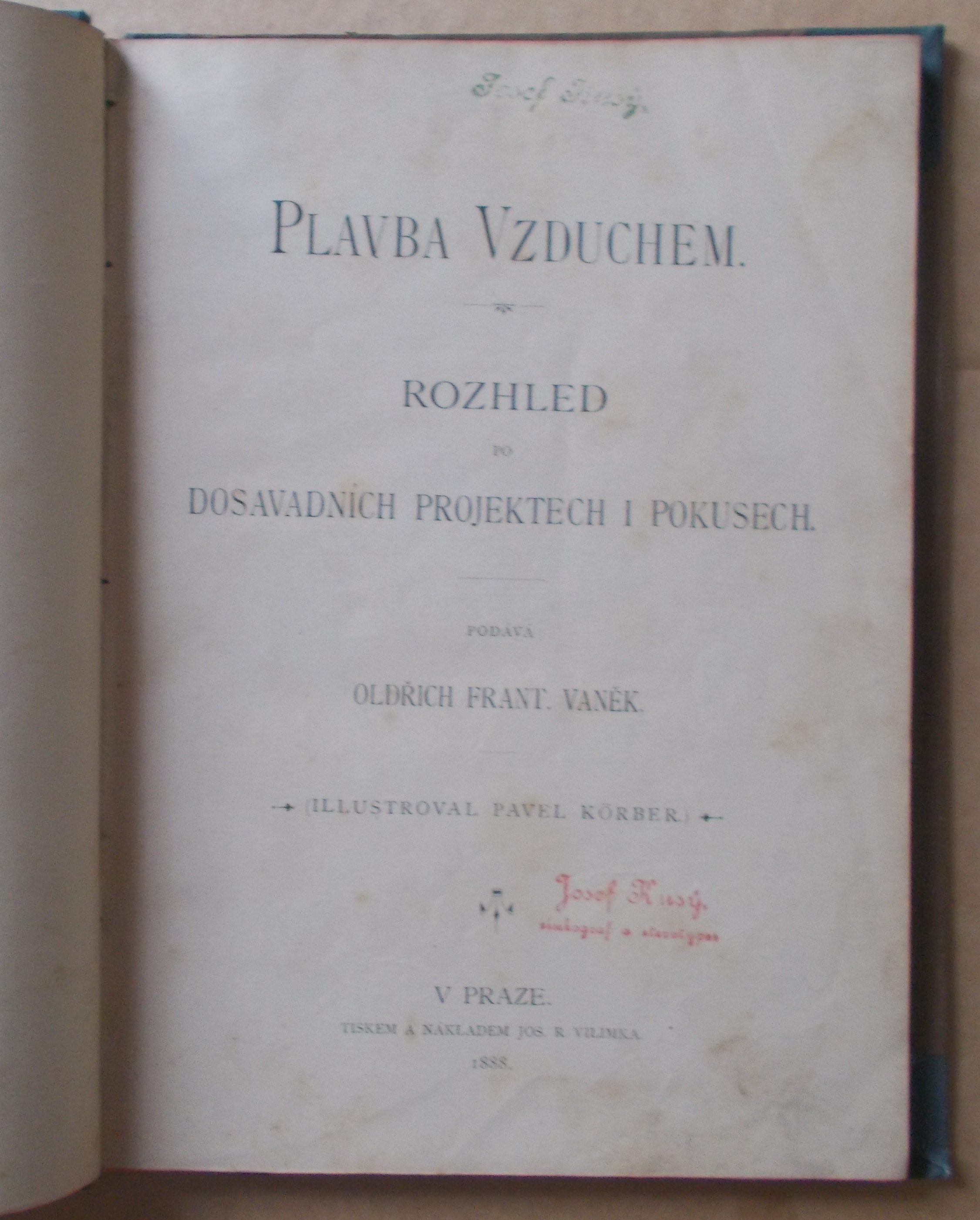 Oldřich František Daněk: Plavba vzduchem