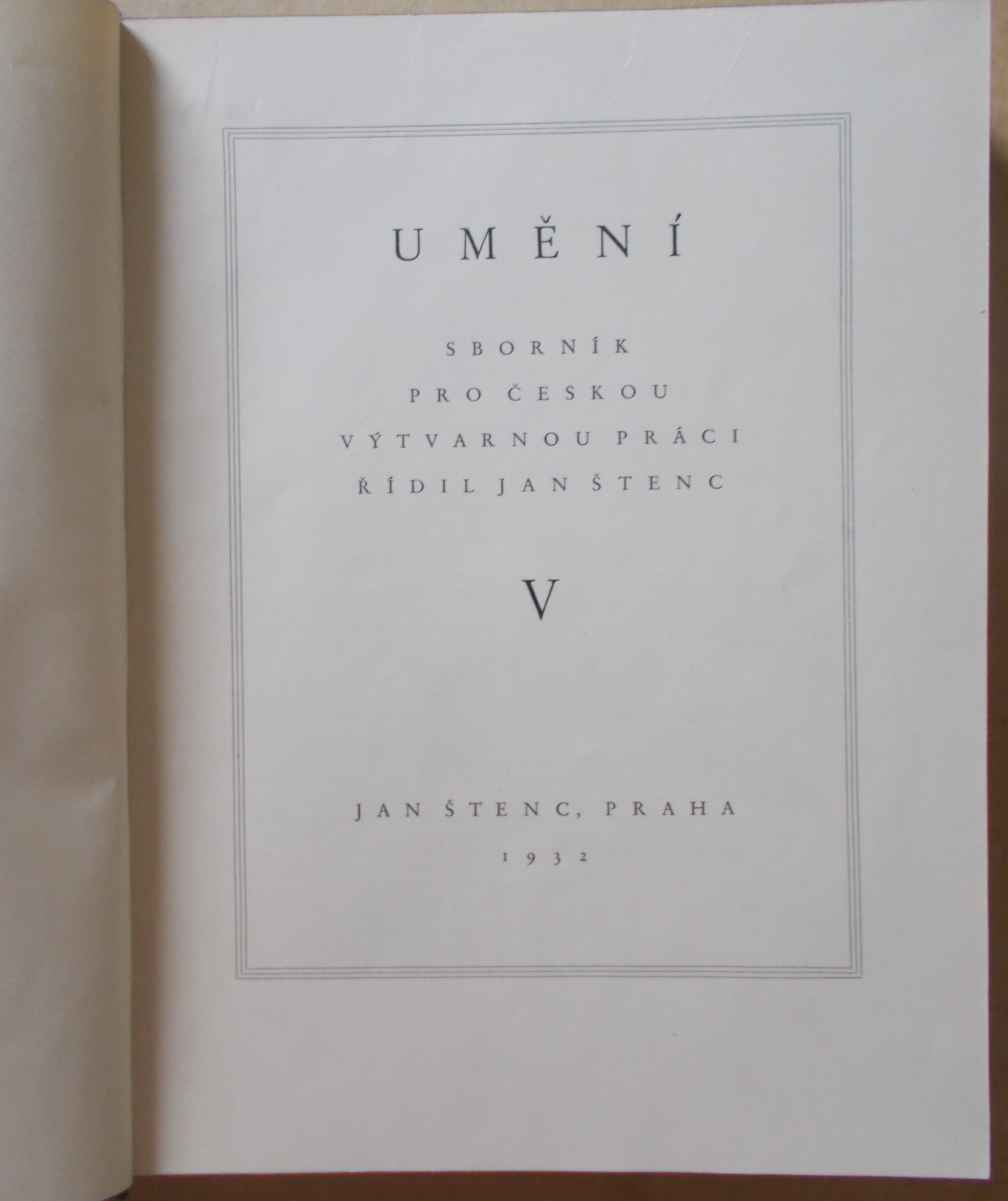 Umění - Sborník pro českou výtvarnou práci V.