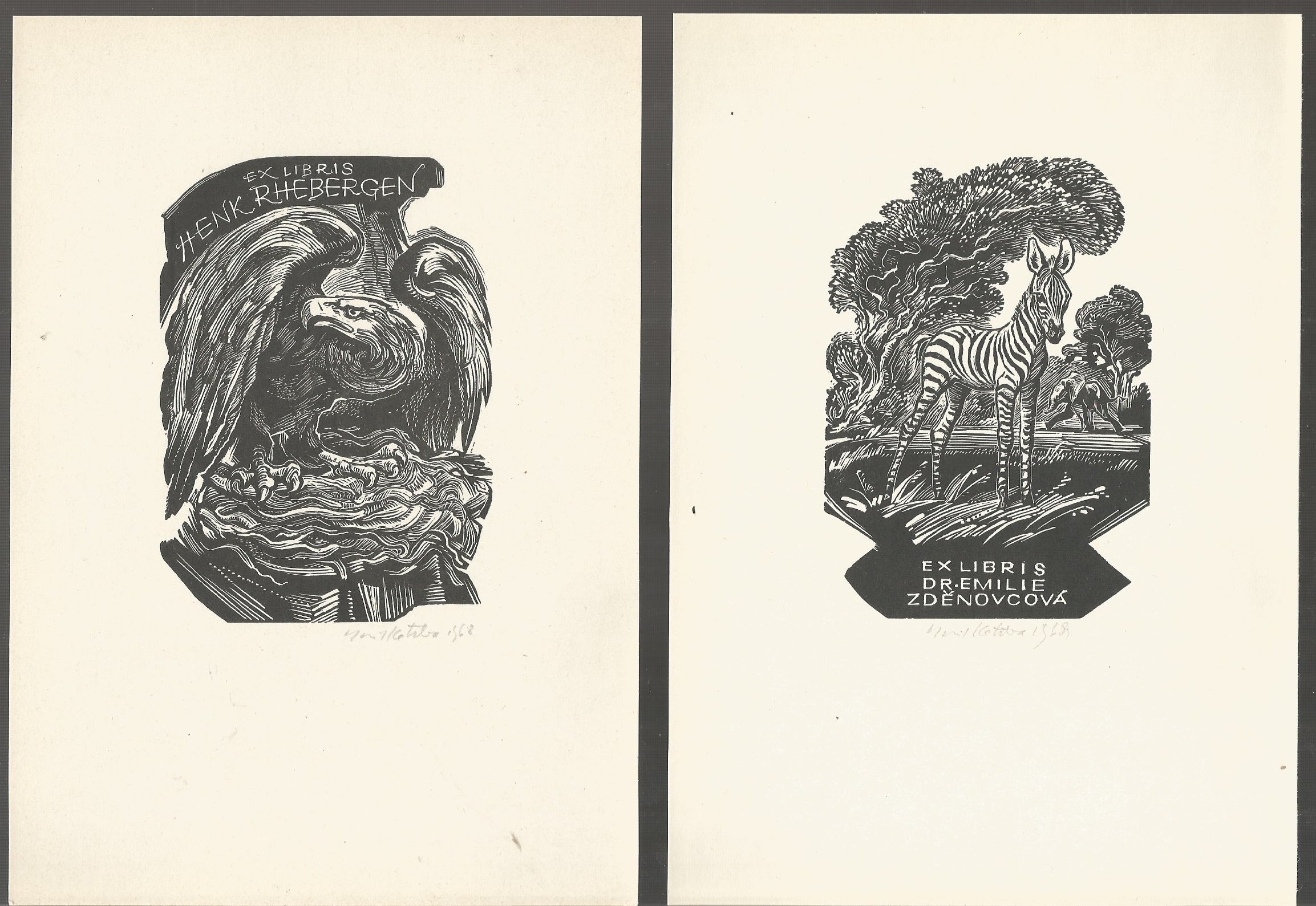 Emil Kotrba: Deset exlibris