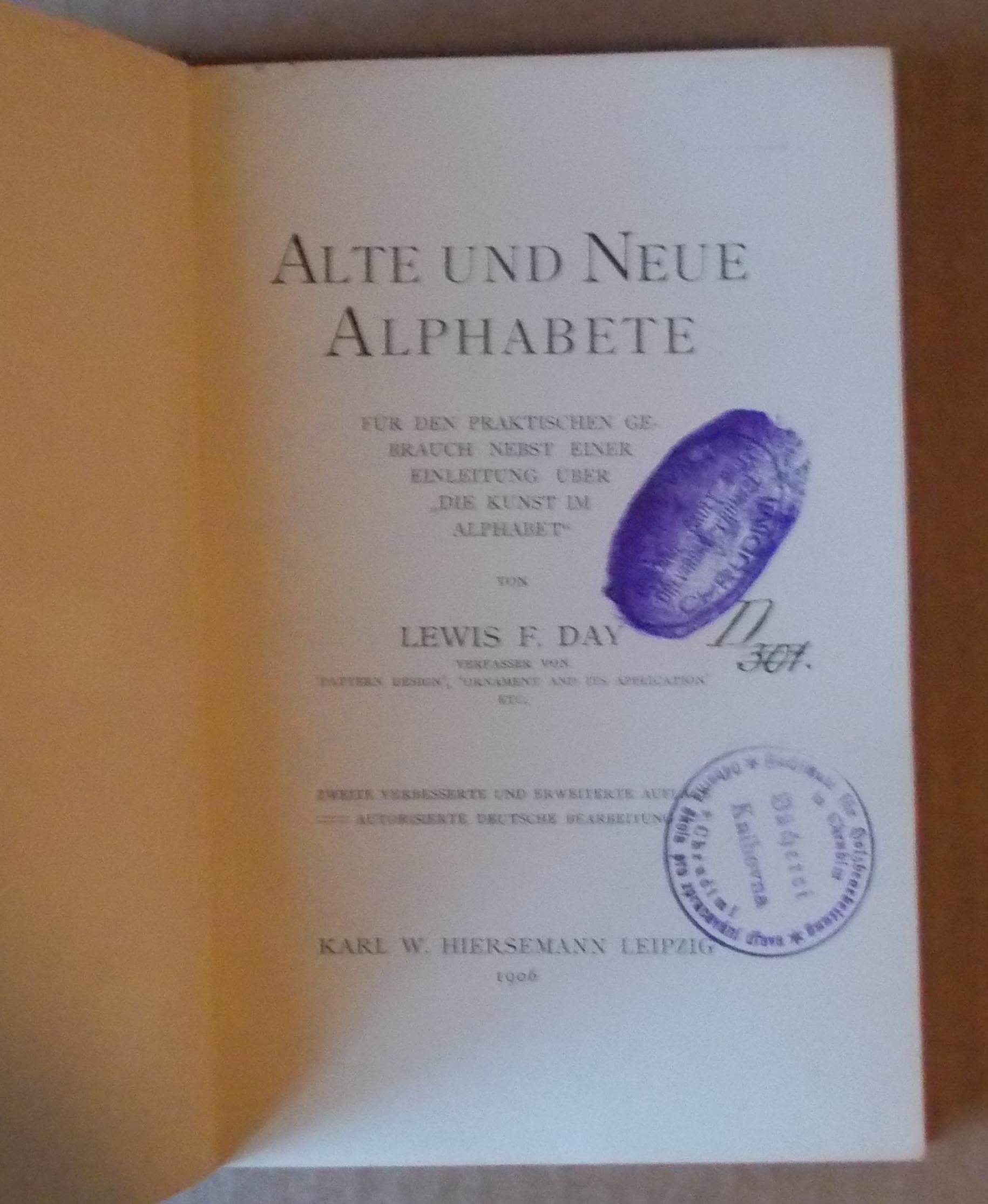 Lewis F. Day: Alte und Neue Alphabete