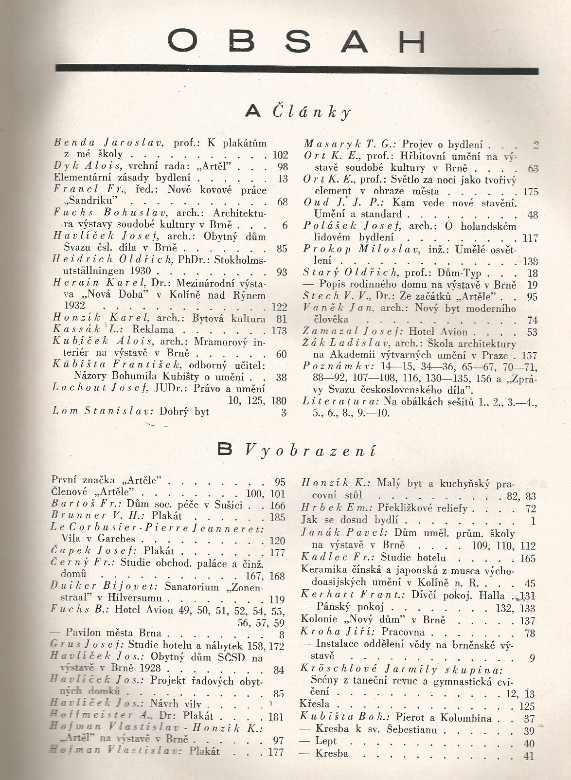 K. Herain, L. Sutnar, J. Vydra, J. Jindra: Výtvarné snahy roč. X.