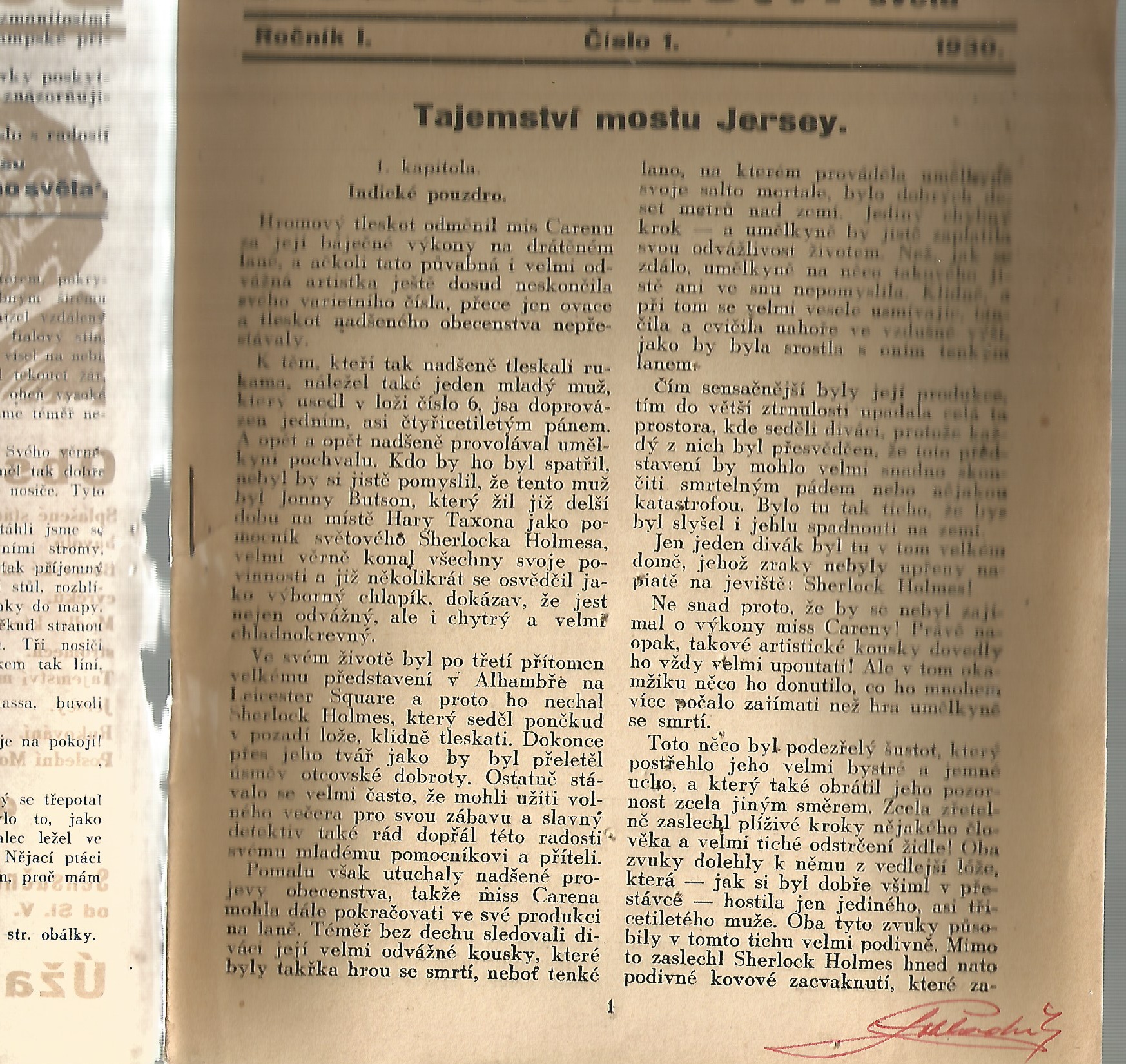 Dobrodružství z celého světa ročník 1.,č. 1.