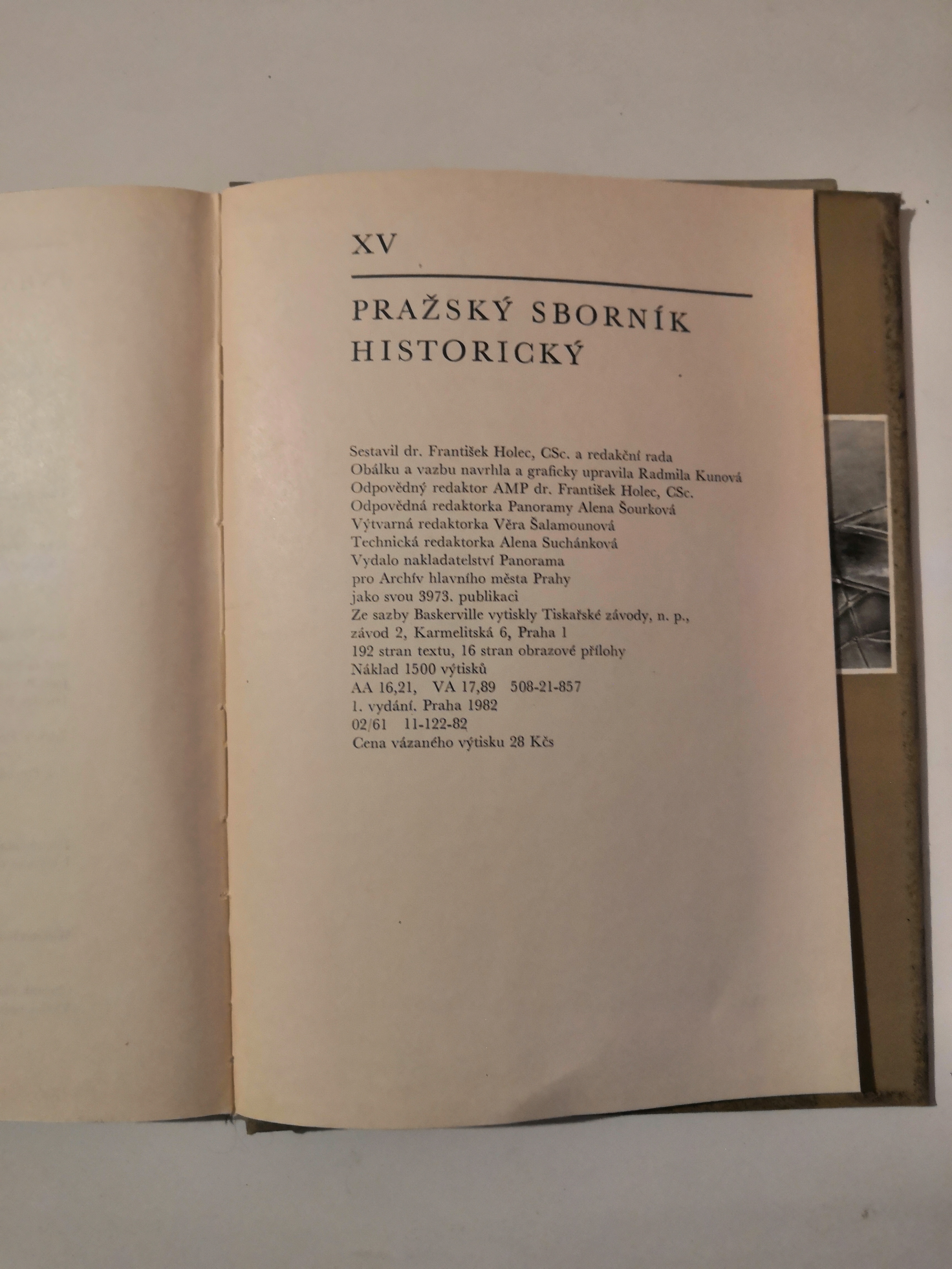 Pražský sborník historický XV