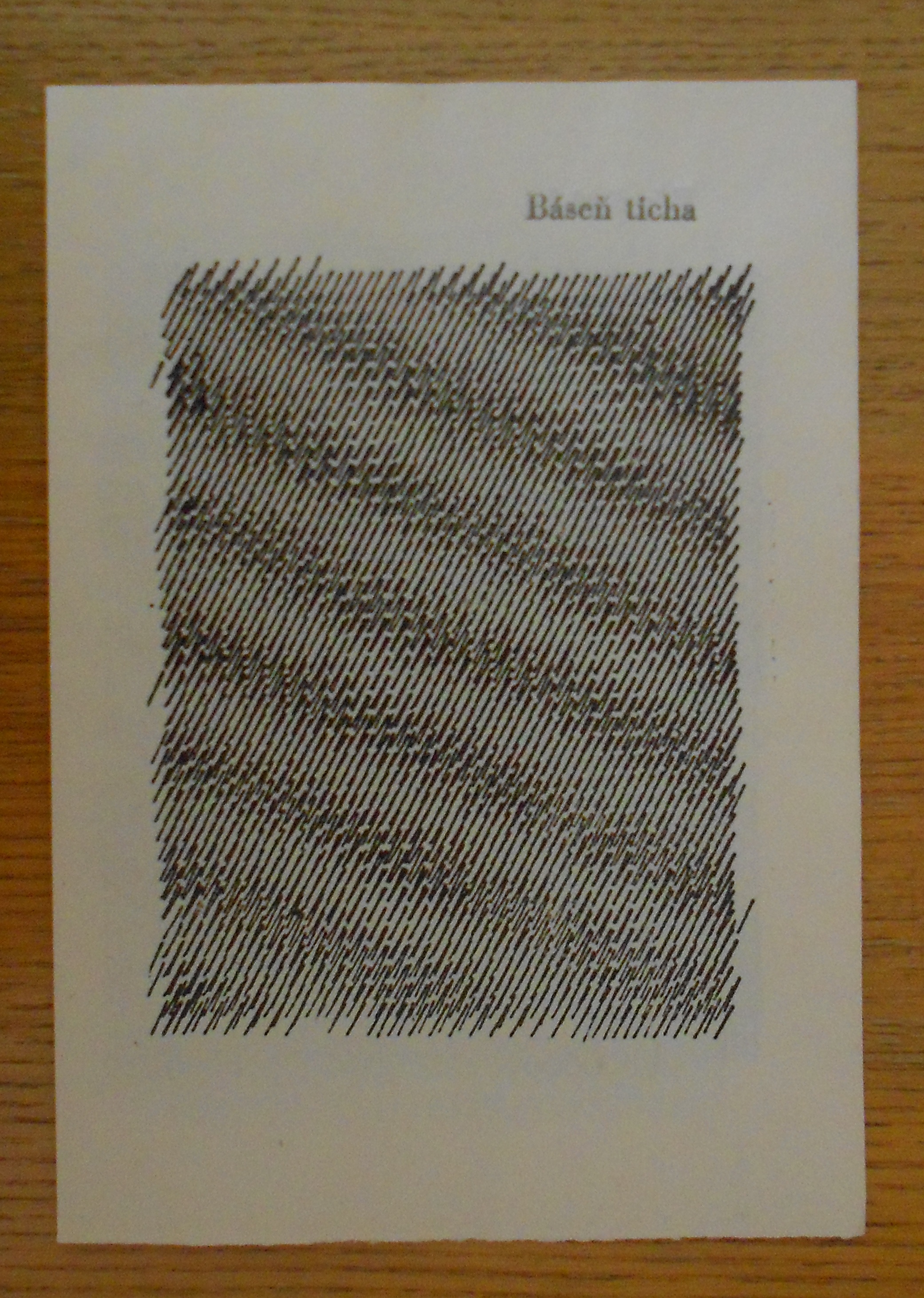 Jiří Kolář: Básně ticha