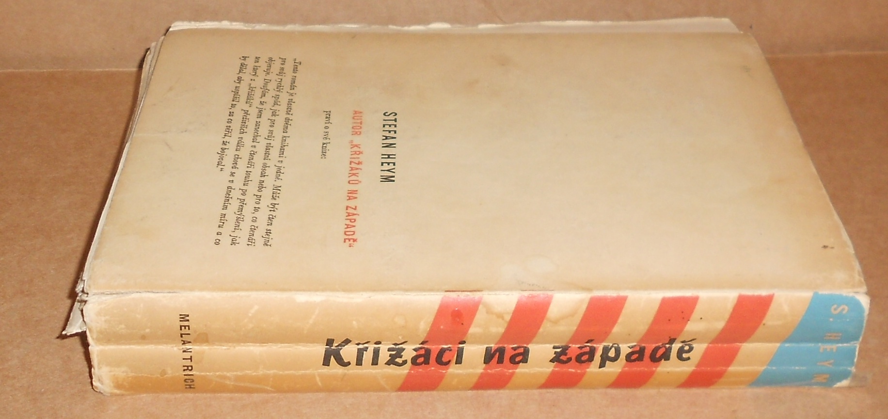 Stephan Heym: Křižáci na západě - obálka Zdeněk Rossmann