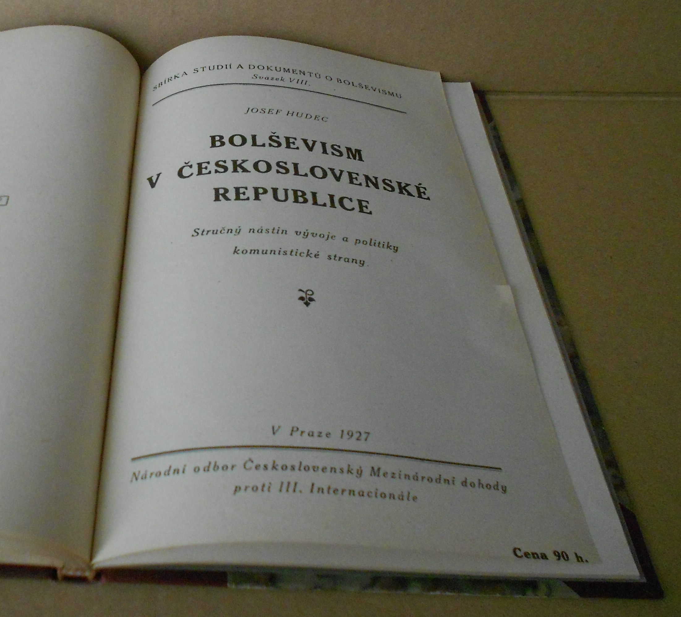 Proti bolševismu - Národní odbor československý proti III. internacionále