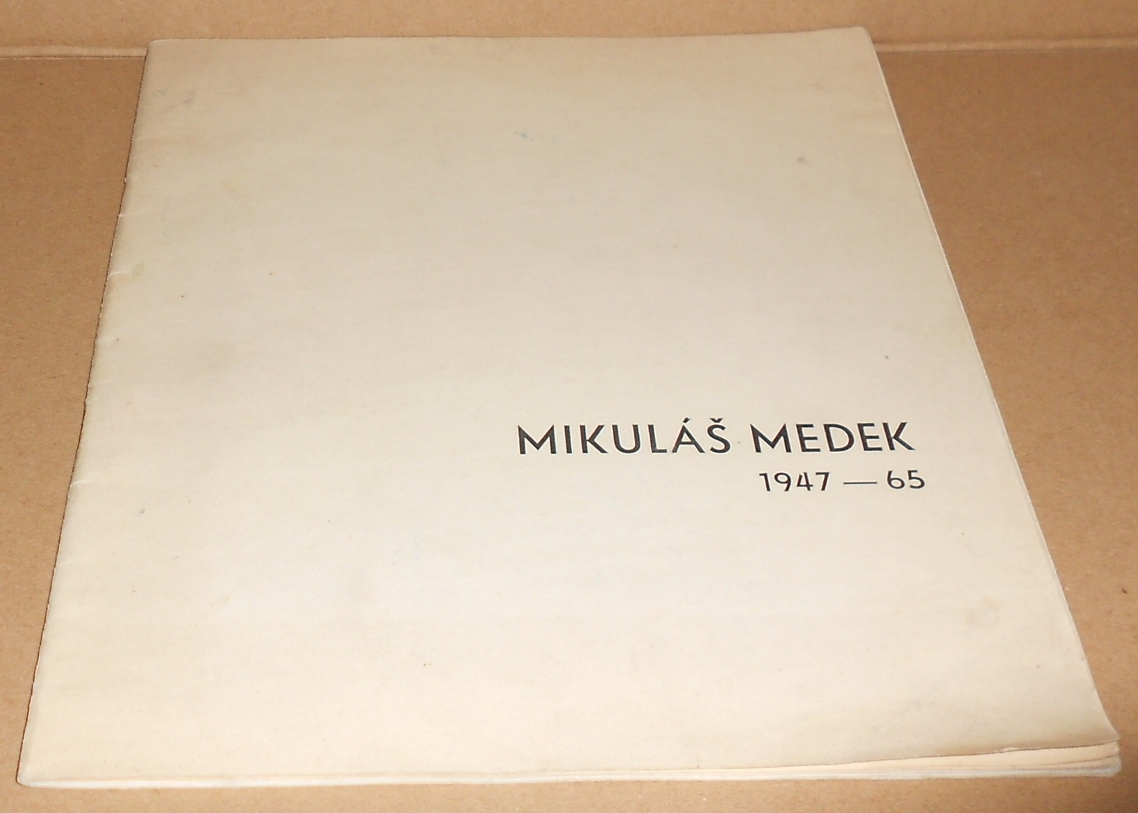Mikuláš Medek: výstavní katalog z dubna 1965