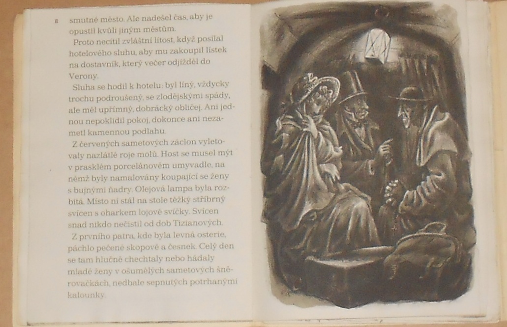 Konstantin Paustovskij: Noční dostavník - litografie Cyril Bouda