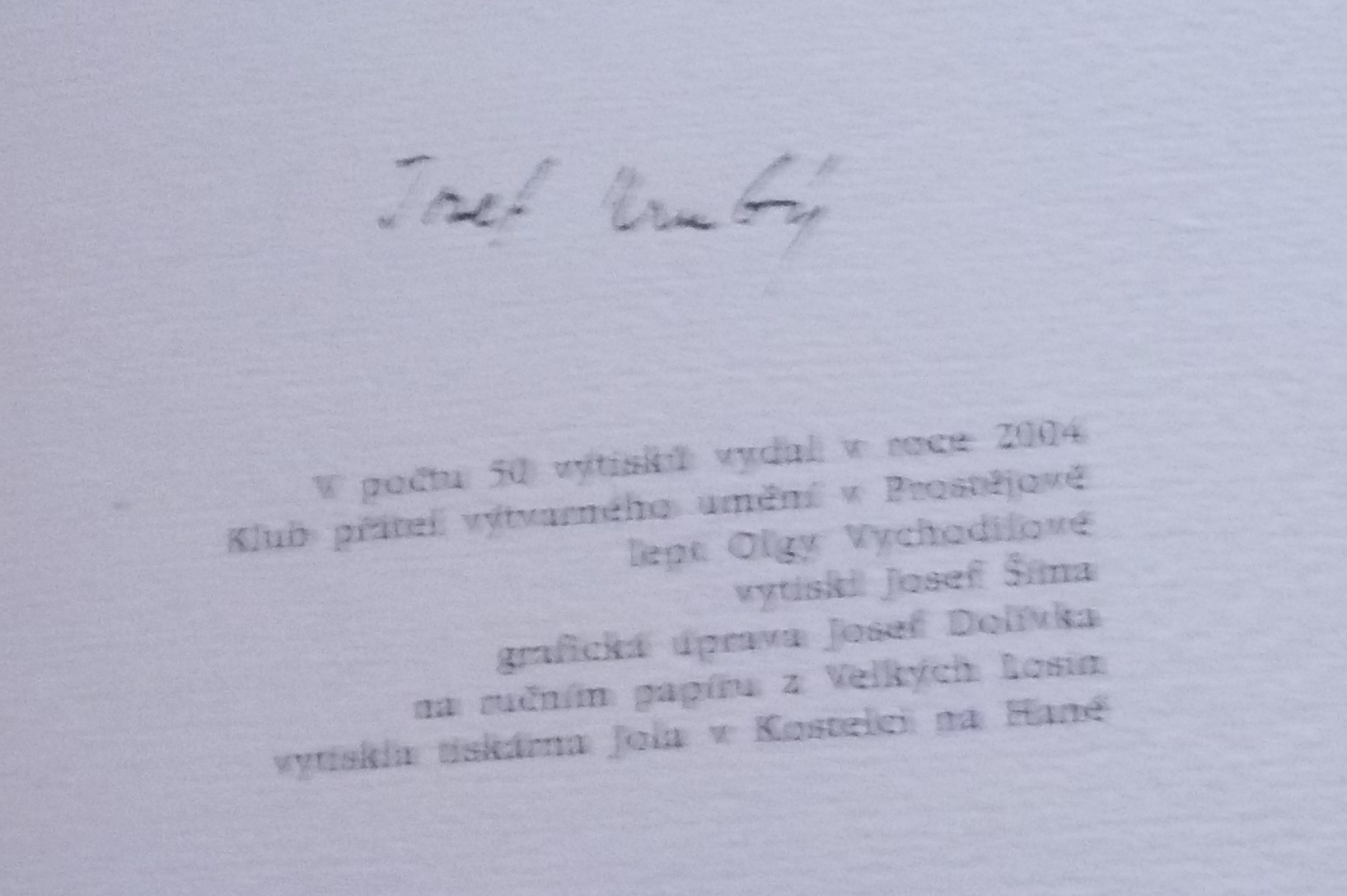Josef Hrubý: To jsou mé lásky