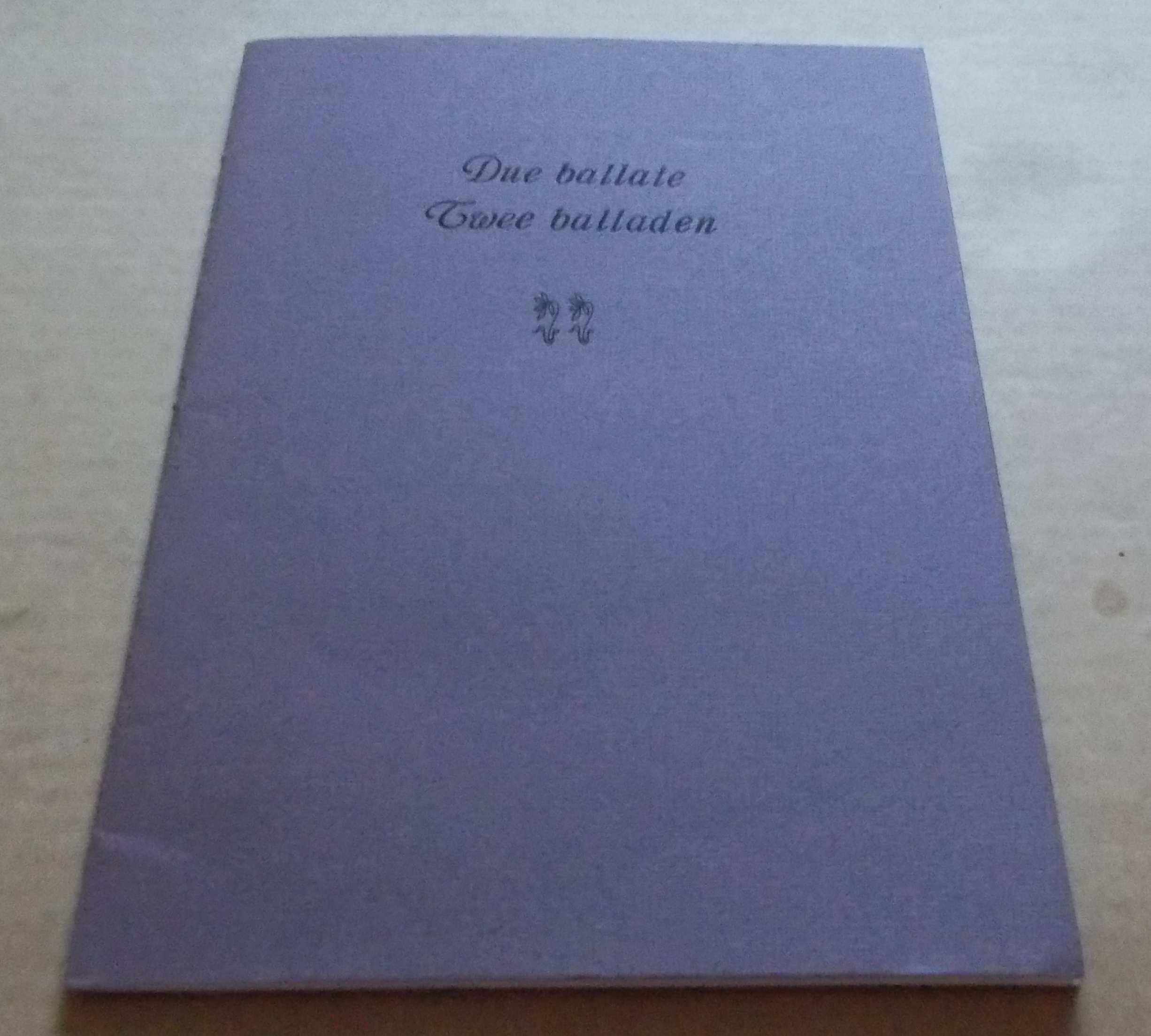 Angelo Poliziano: Twee Ballade - Due Ballate