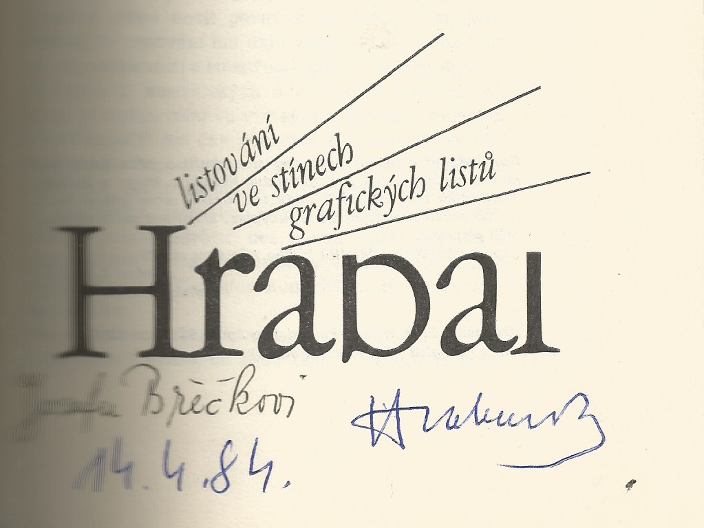 Bohumil Hrabal: Listování ve stínech grafických listů
