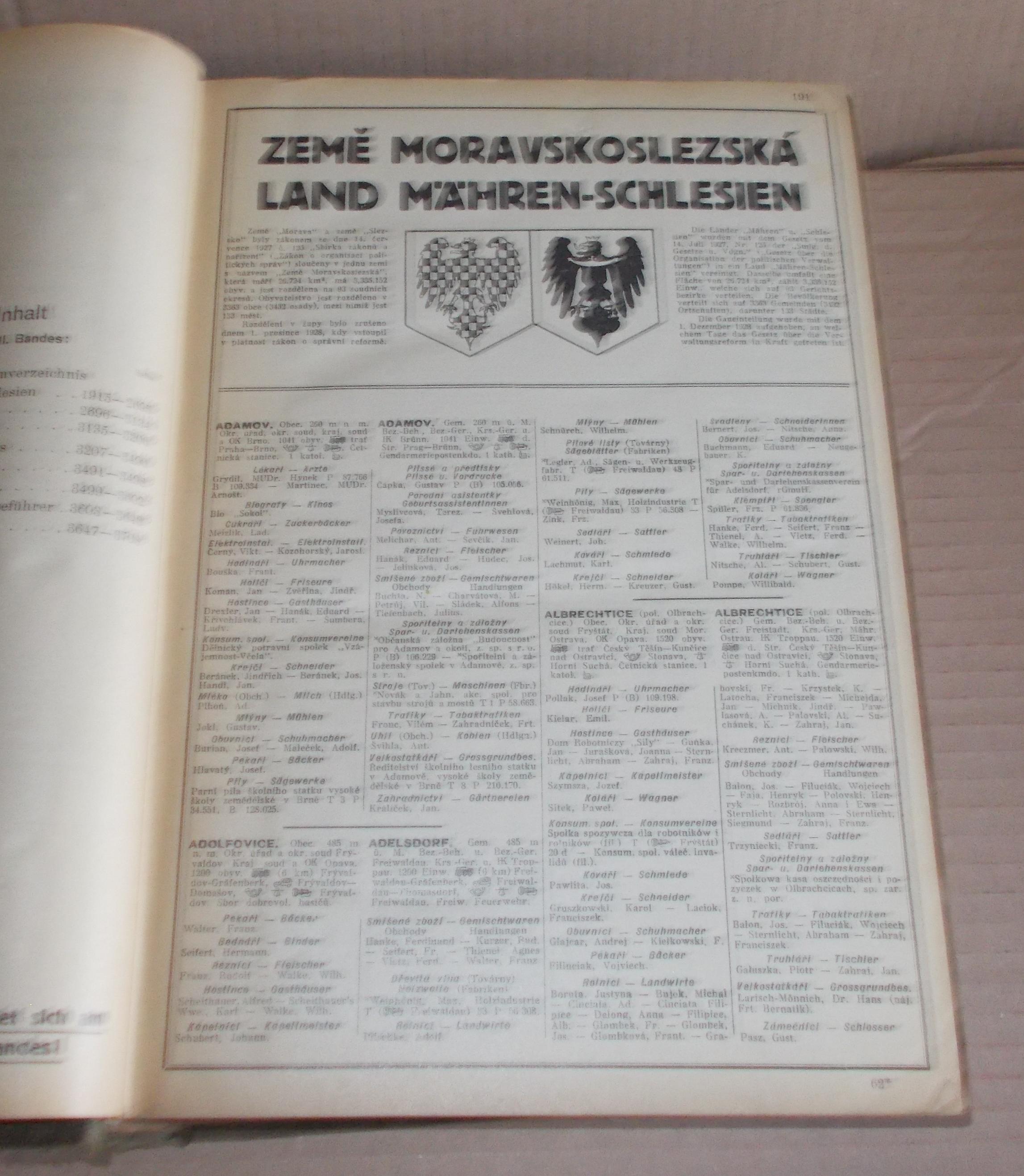 Adresář republiky Československé pro průmysl, živnosti, obchod a zemědělství