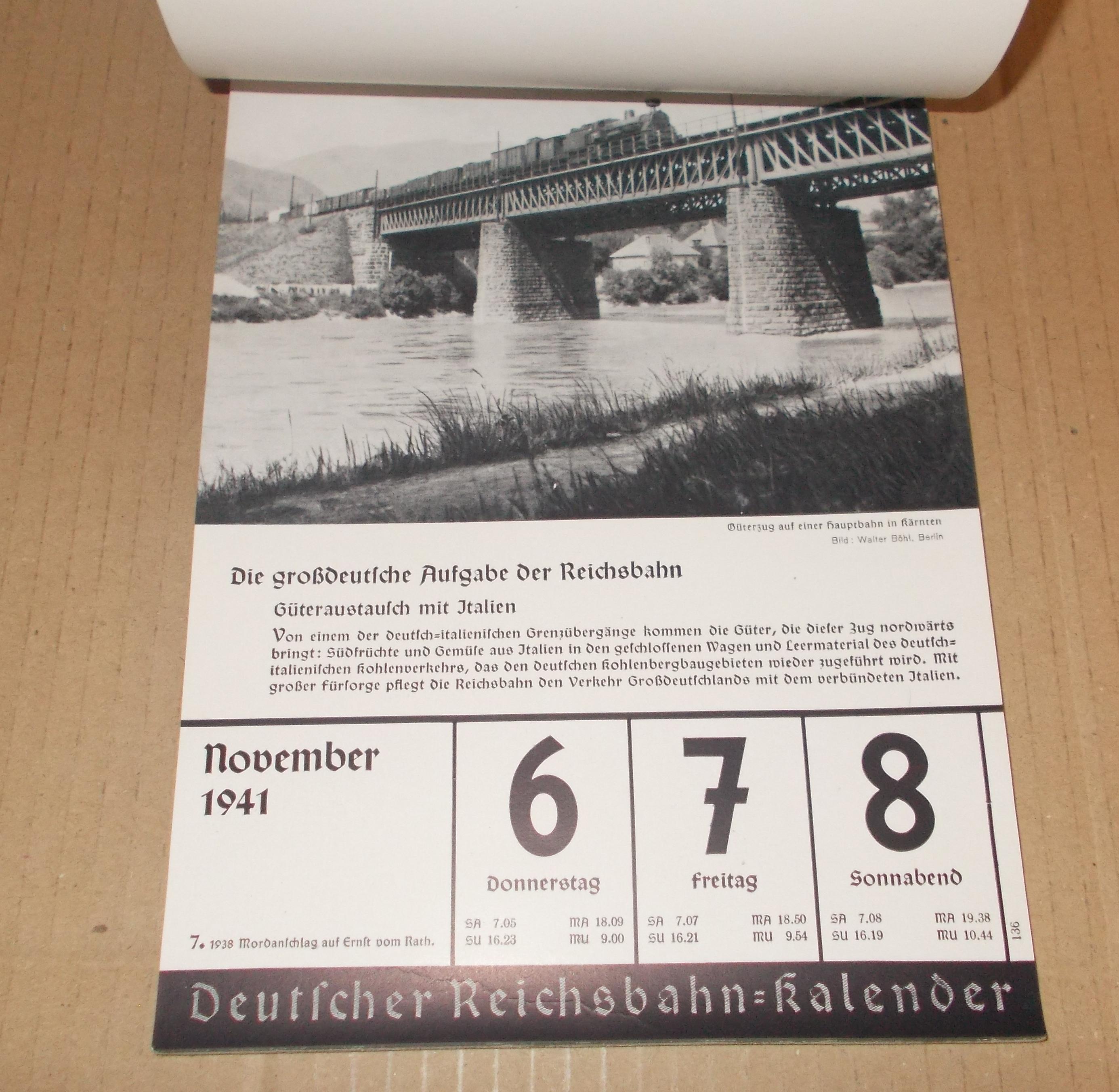 Deutscher Reichsbahn-Kalender 1941