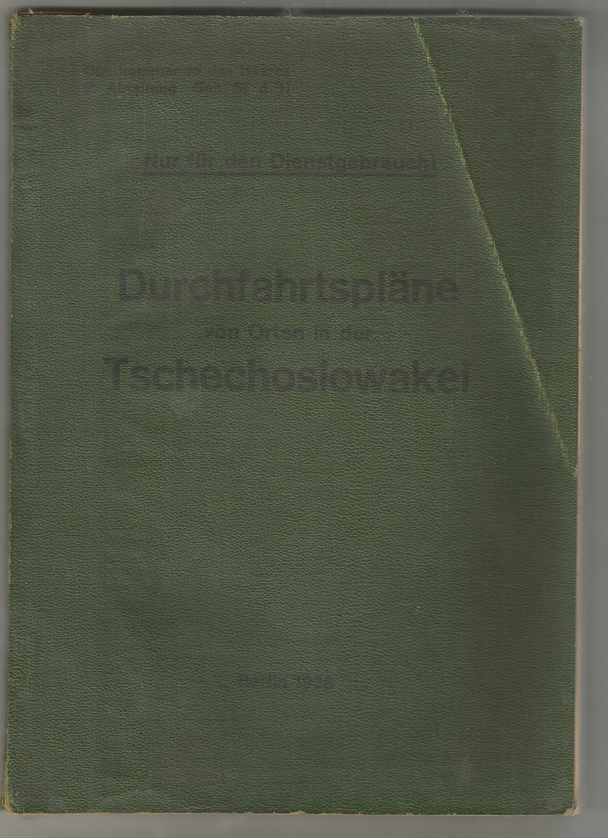 Durchfahrtspläne von Orten in der Tschechoslowakei