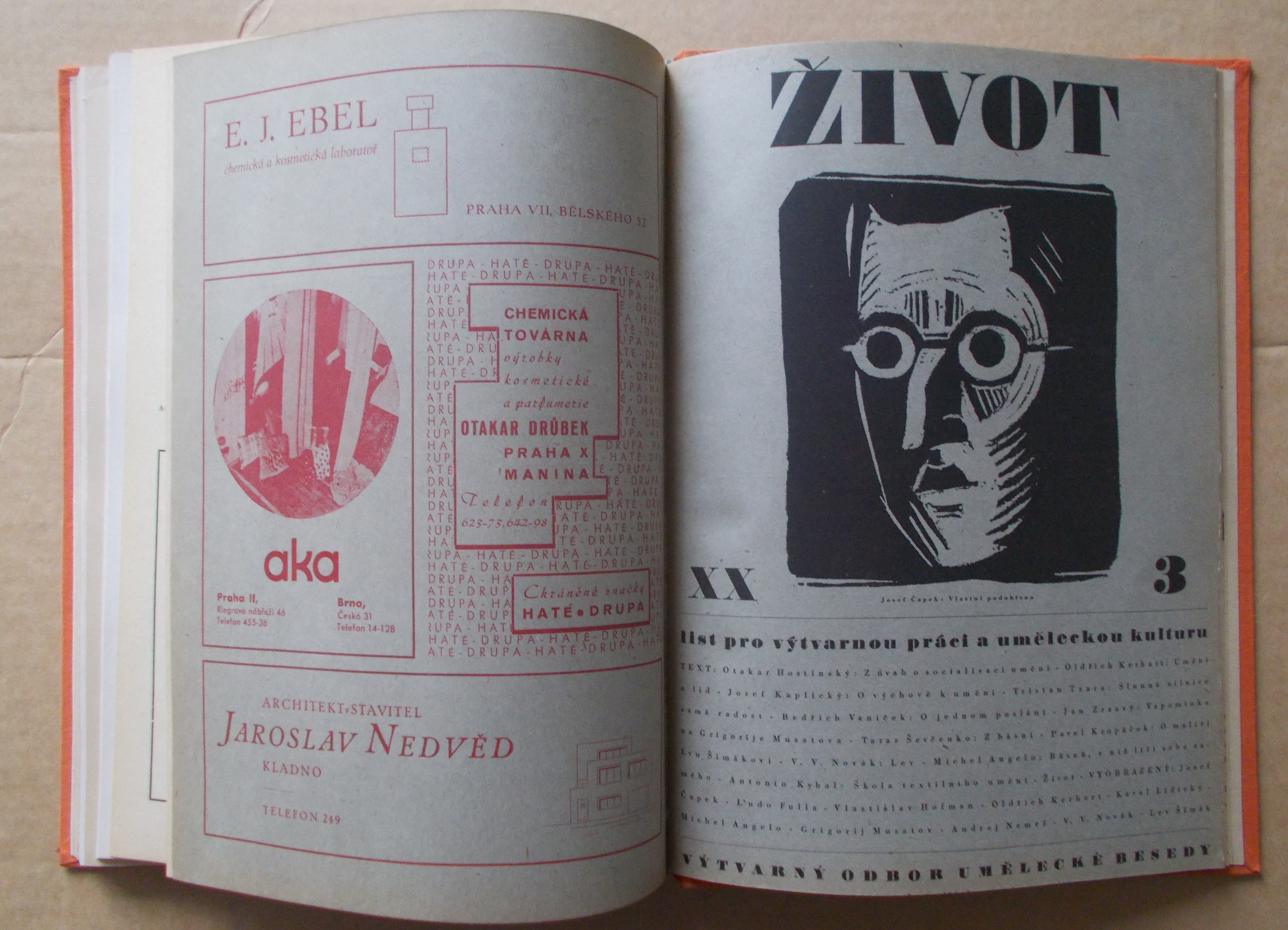 Život - ročník XX s původní přílohou František Hudeček