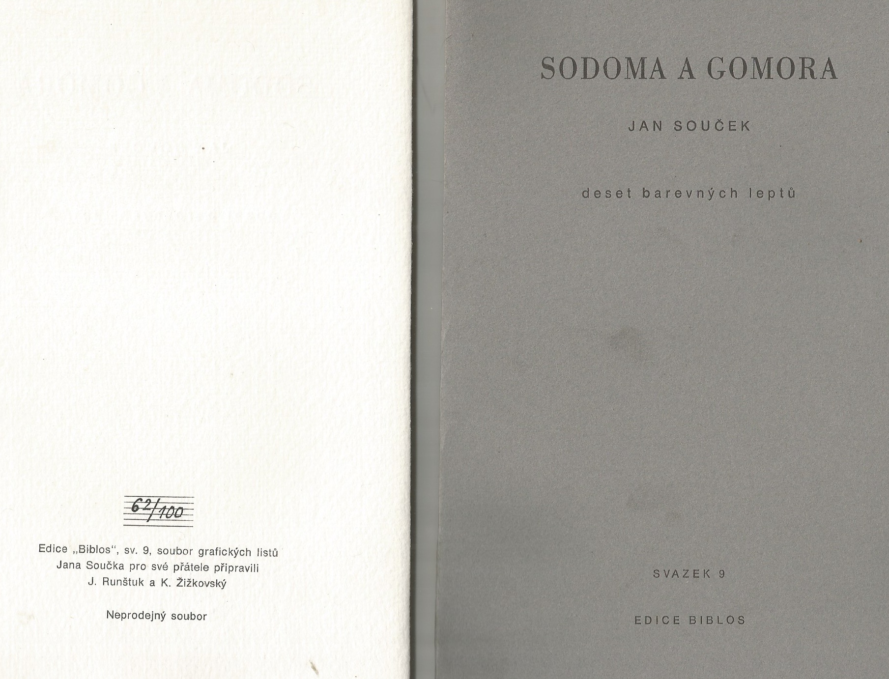 Jan Souček: Sodoma a Gomora