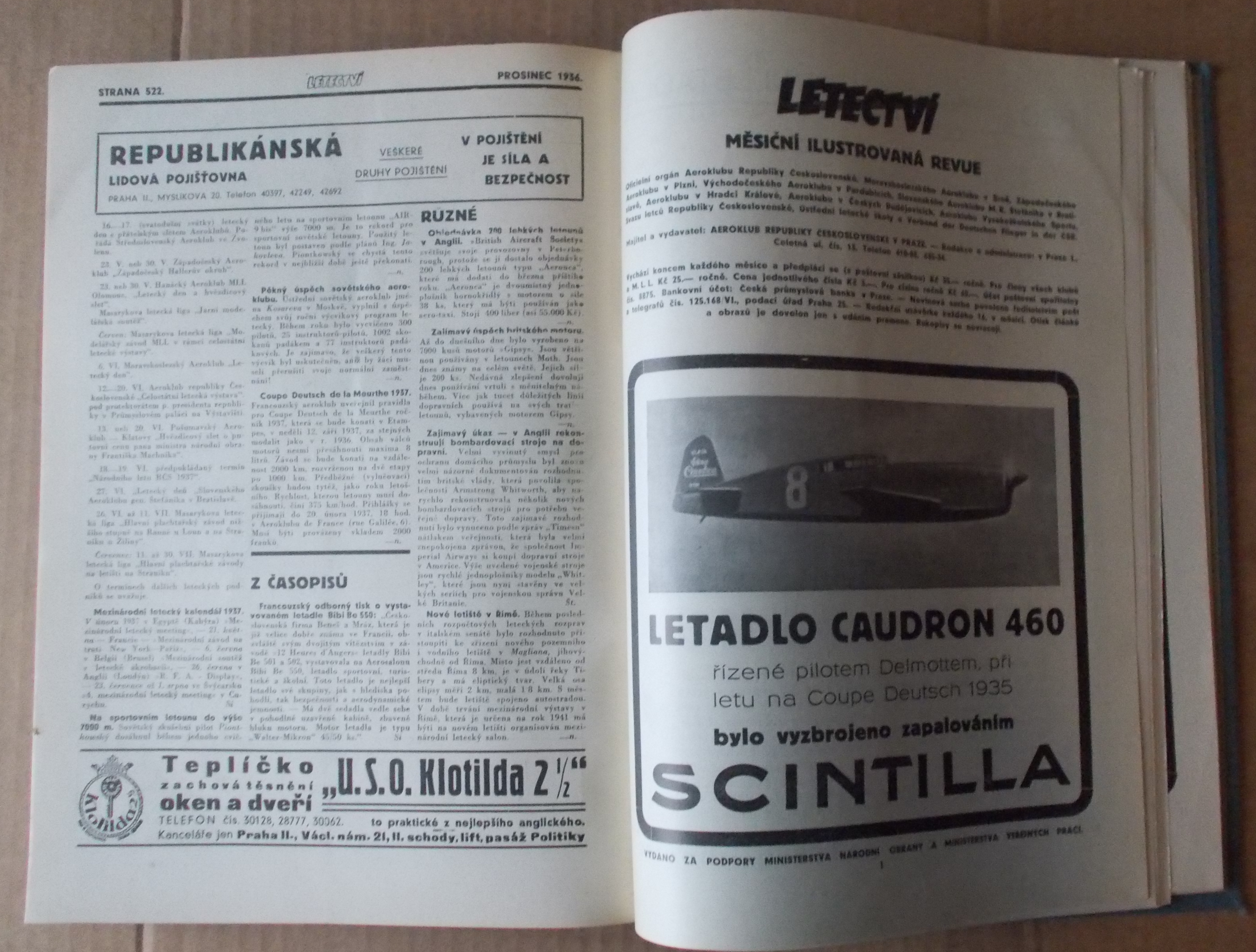 Letectví ročník XVI.