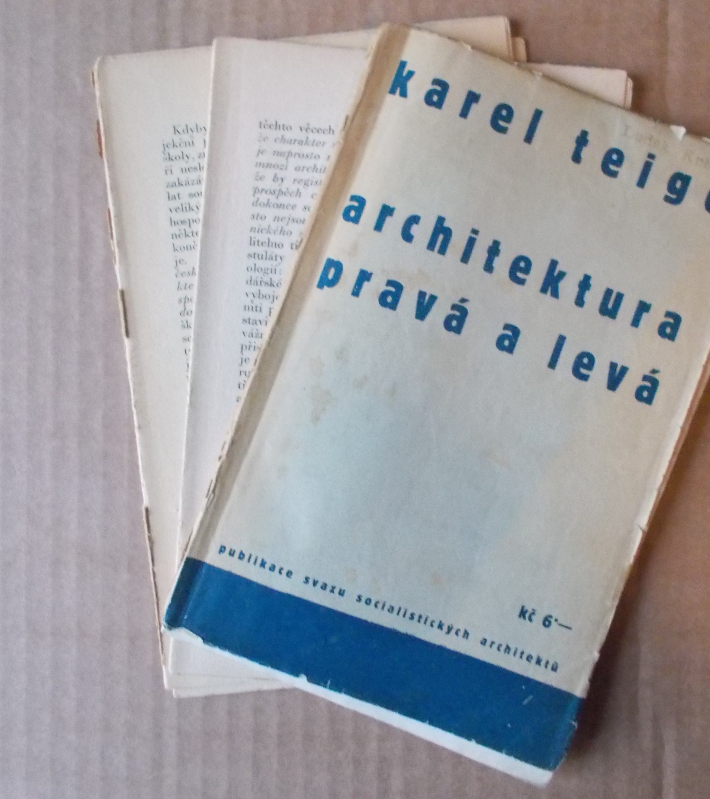 Karel Teige: Architektura pravá a levá