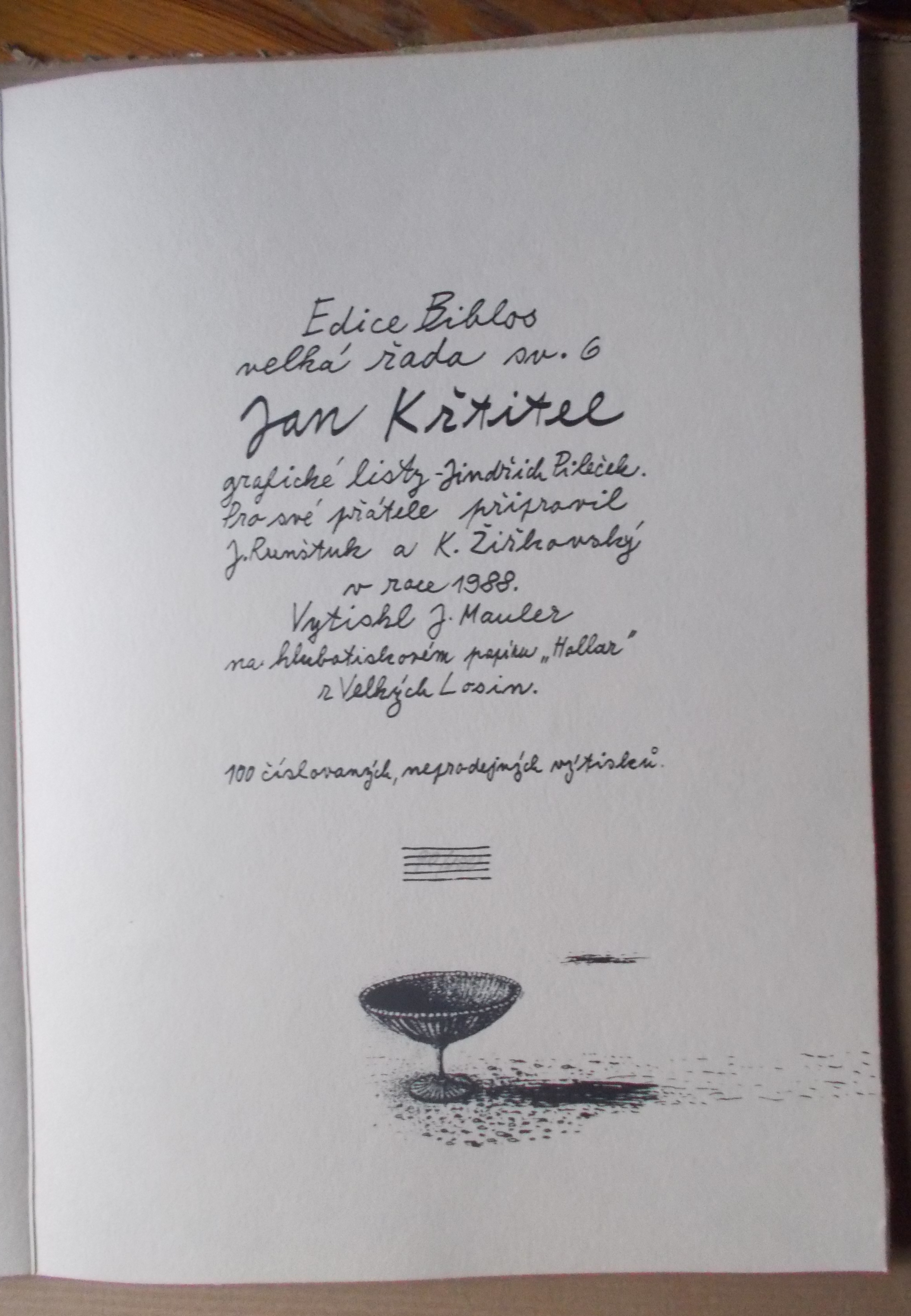 Jindřich Pileček: Jan Křtitel
